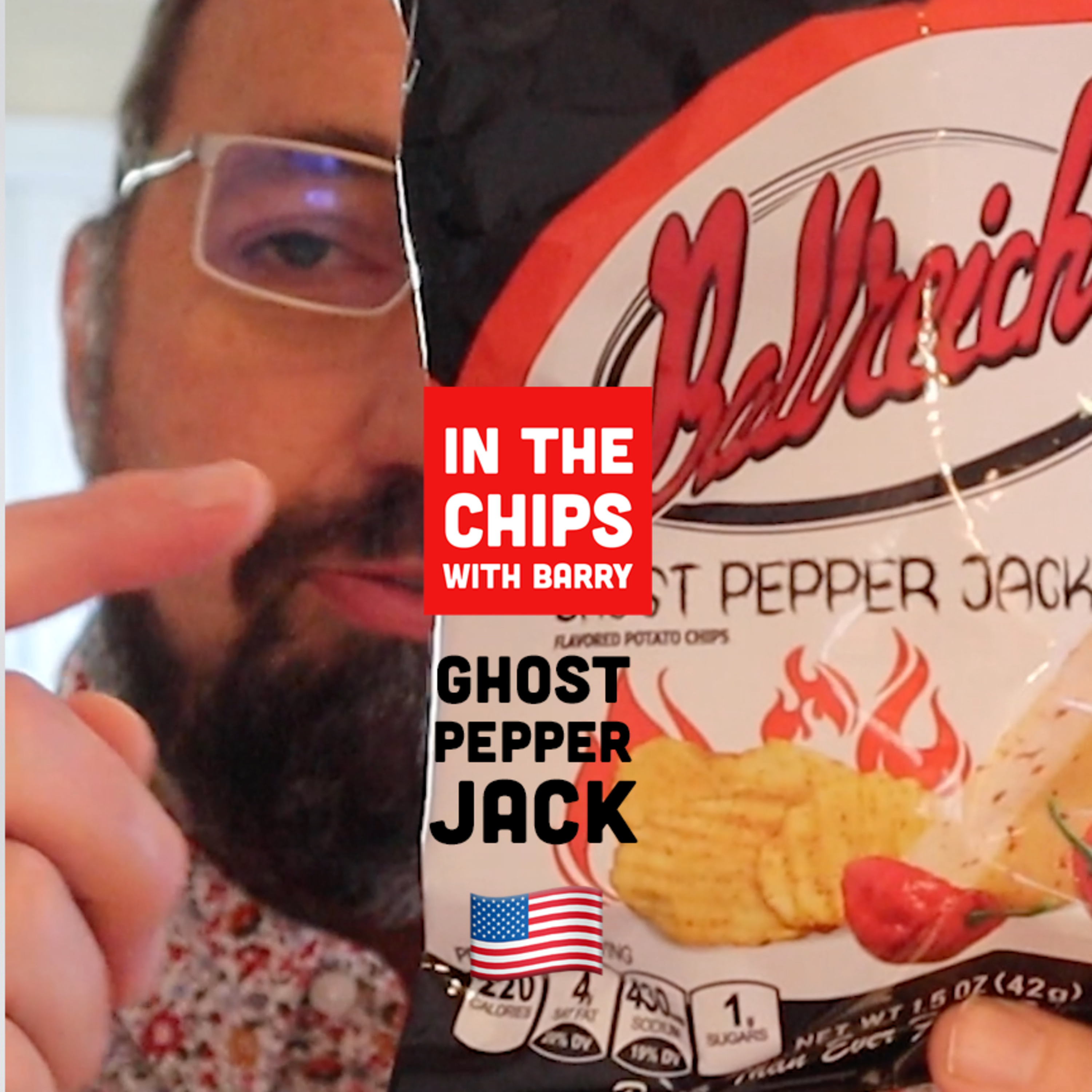 🇺🇸 Ballreich’s Ghost Pepper Jack potato chips - In The Chips with Barry episode artwork