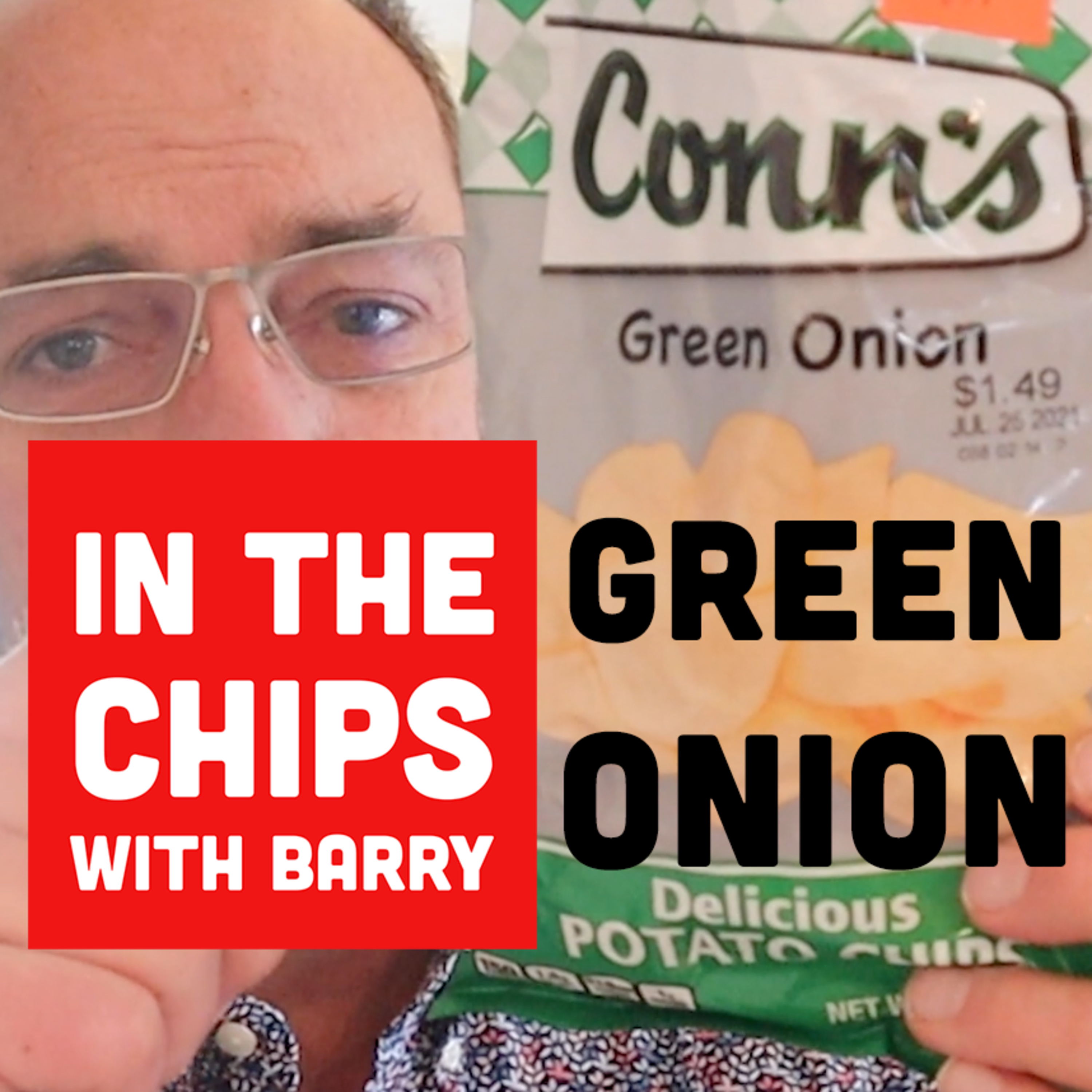 🇺🇸 Conn’s Green Onion potato chips on In The Chips with Barry episode artwork