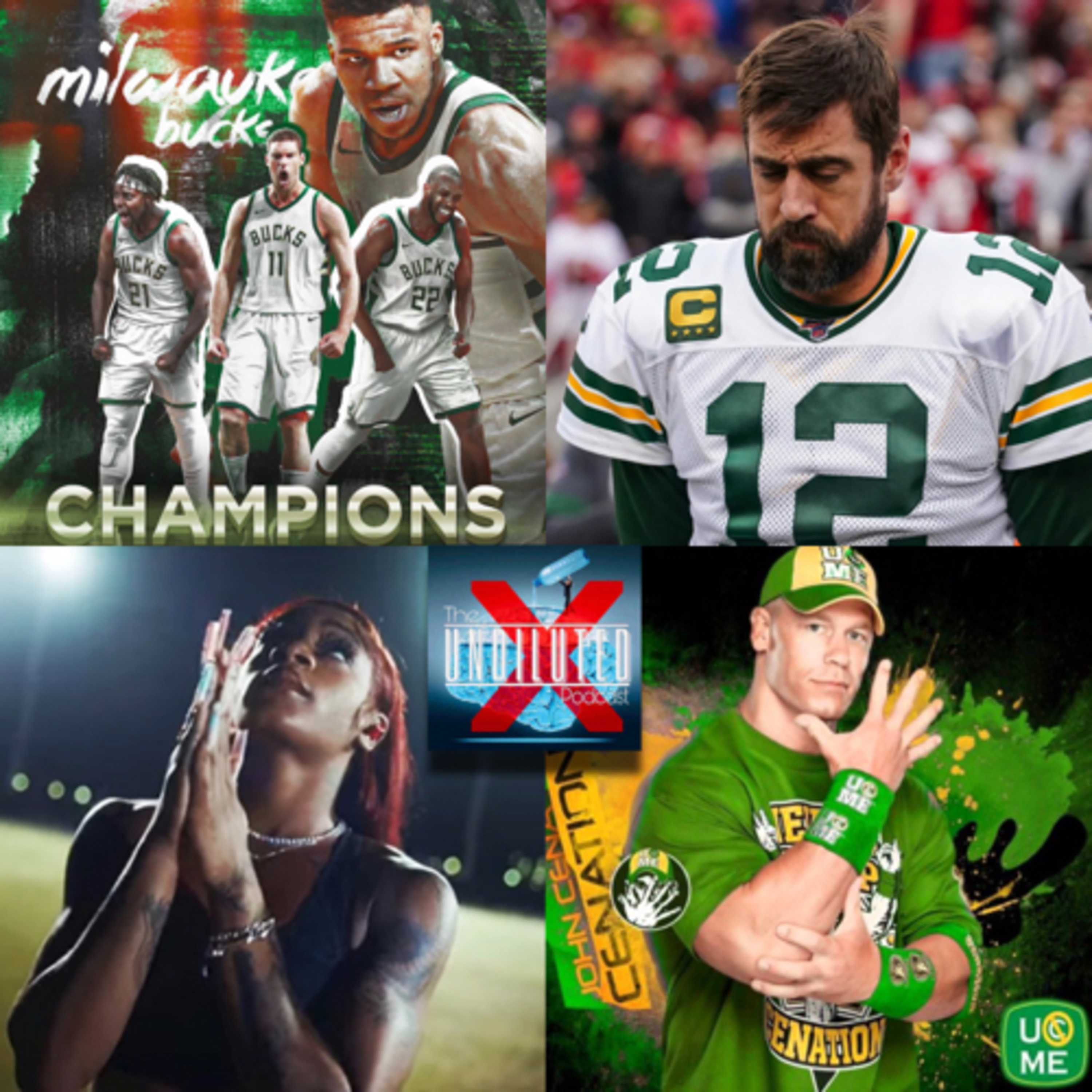Episode 133 | 2021 NBA Champs The Milwaukee Bucks! Aaron Rodgers! Sha’Carri Richardson! John Cena! episode artwork