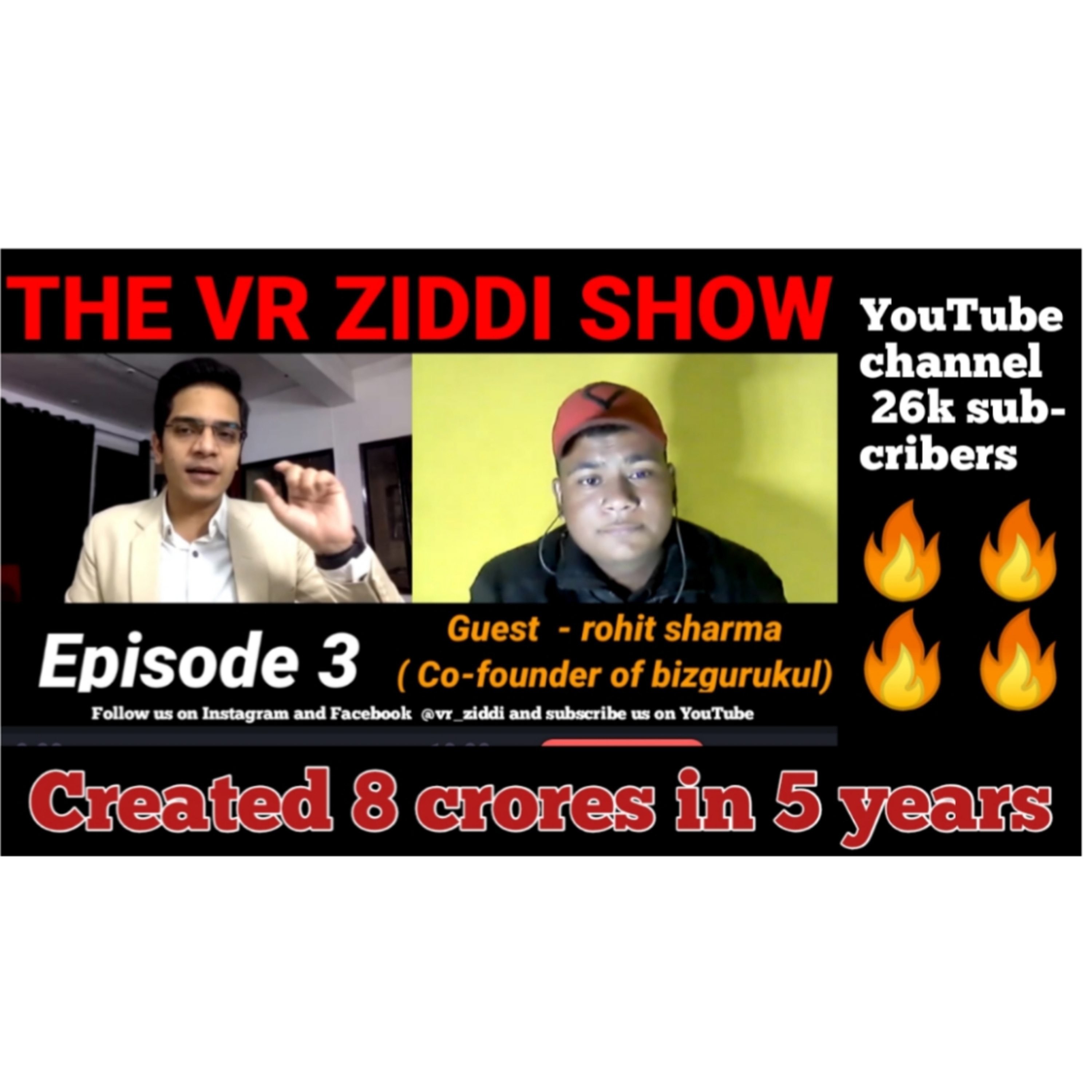 The Vr Ziddi Show (Place Where Future Leaders, ,ContentCreators And Millionaire\'s Comes To Inspire)
