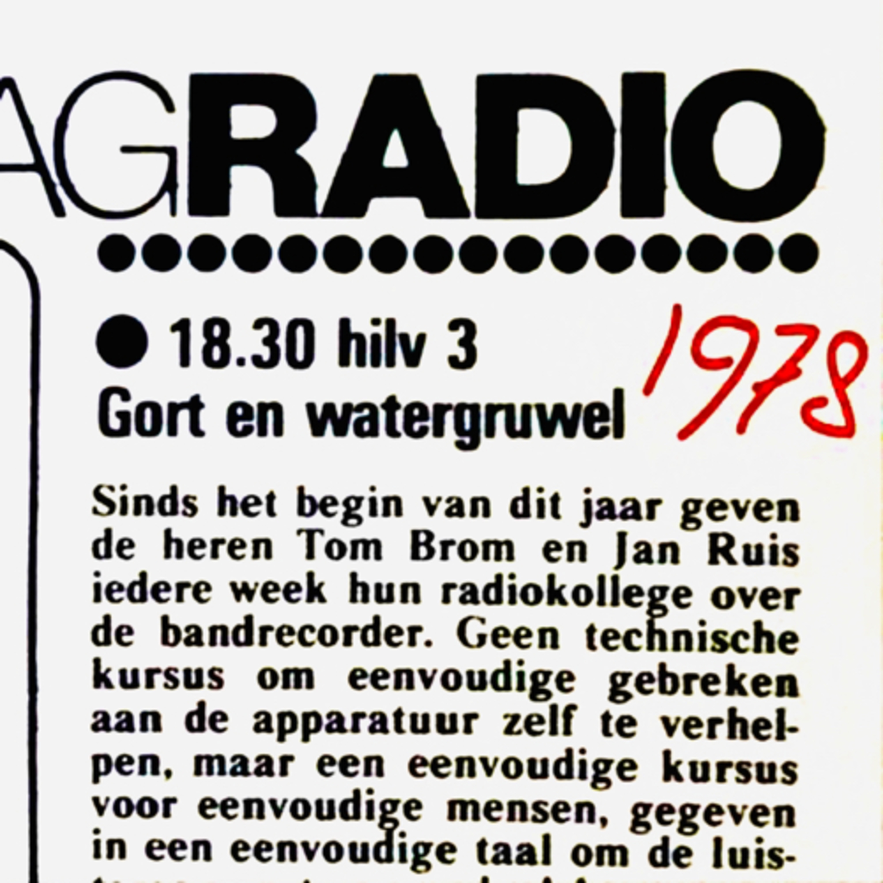 De BROM en RUIS Show (uit Rauhfaser)