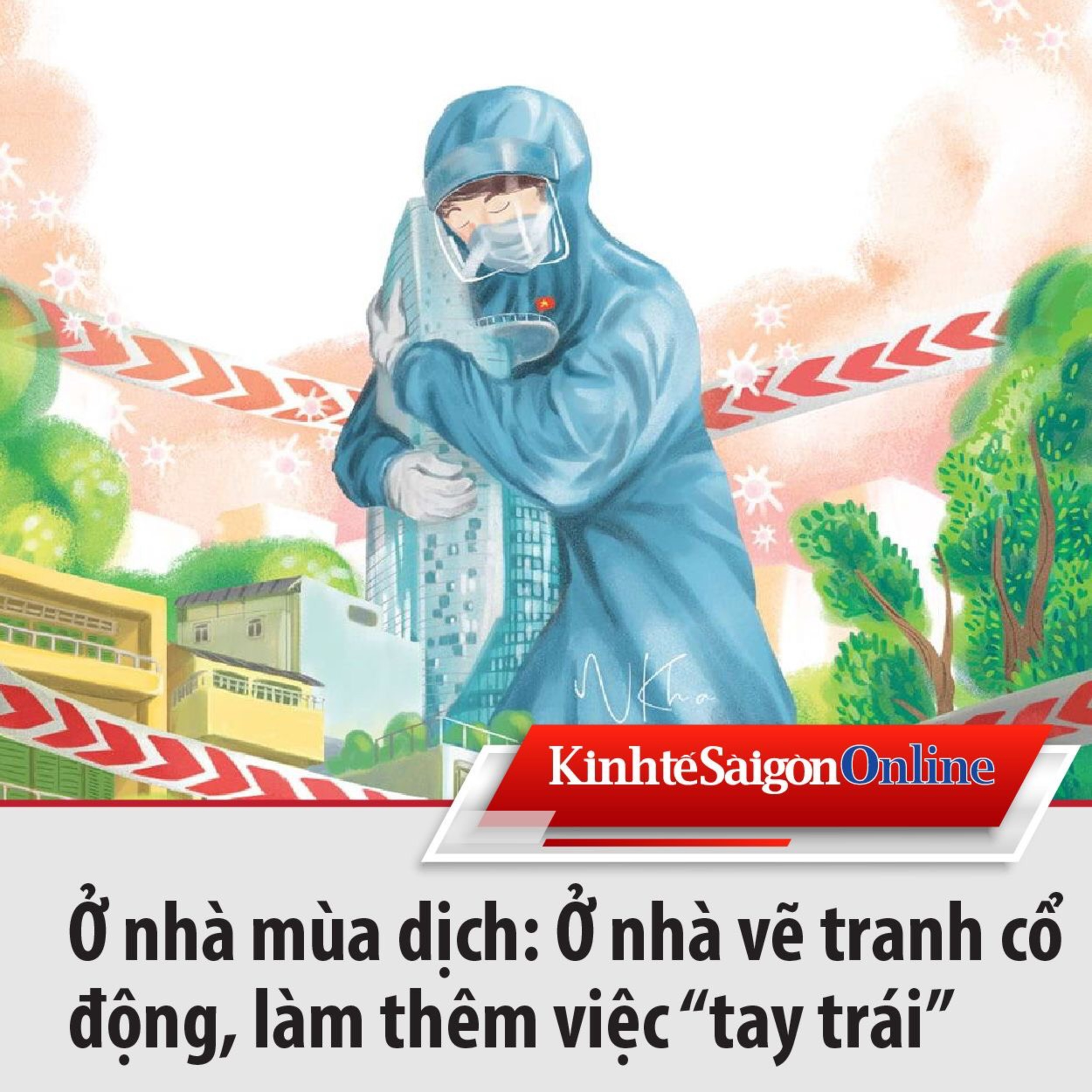 Ở nhà mùa dịch: Ở nhà vẽ tranh cổ động, làm thêm việc “tay trái” episode artwork