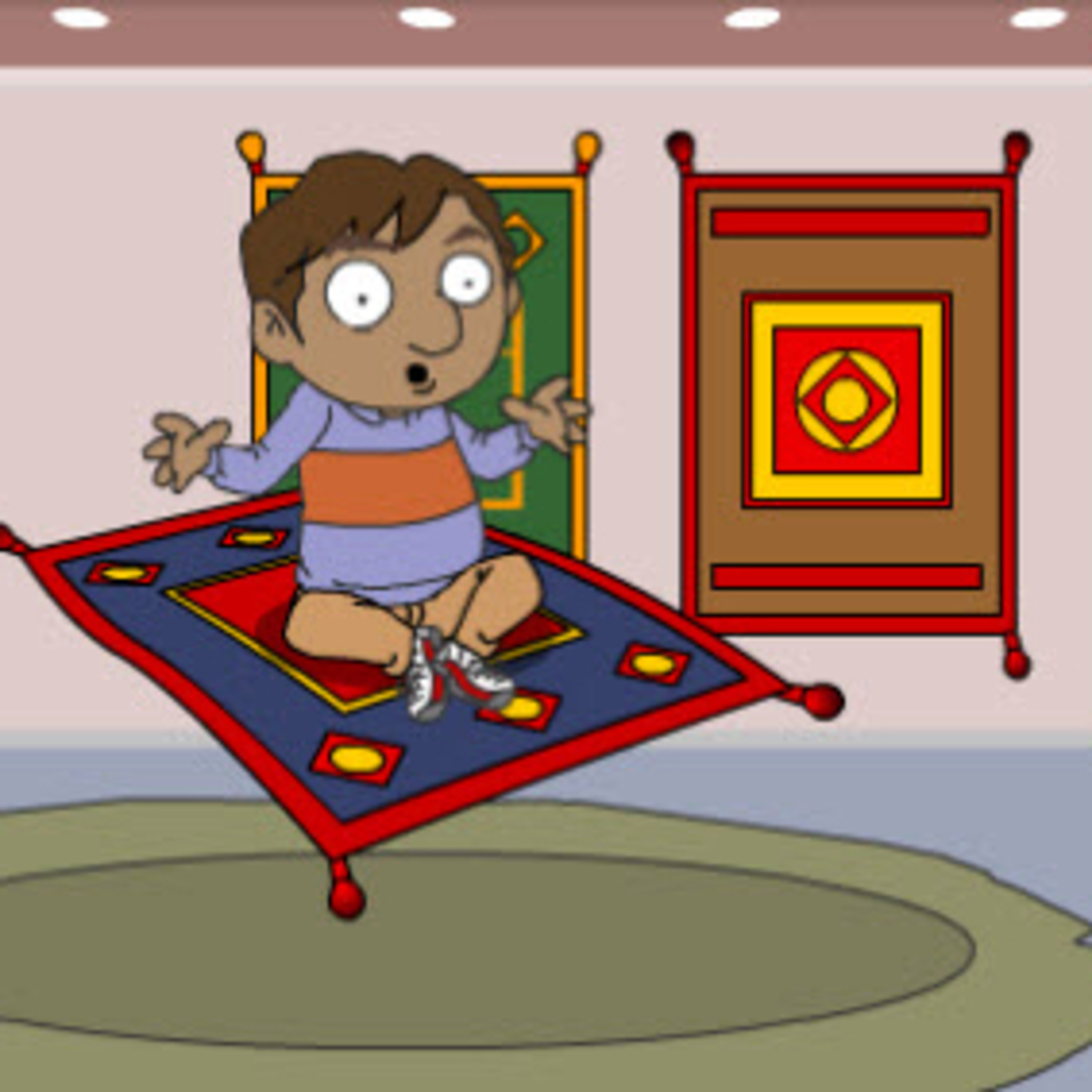 【英語絵本の朗読】Ali and the magic carpet