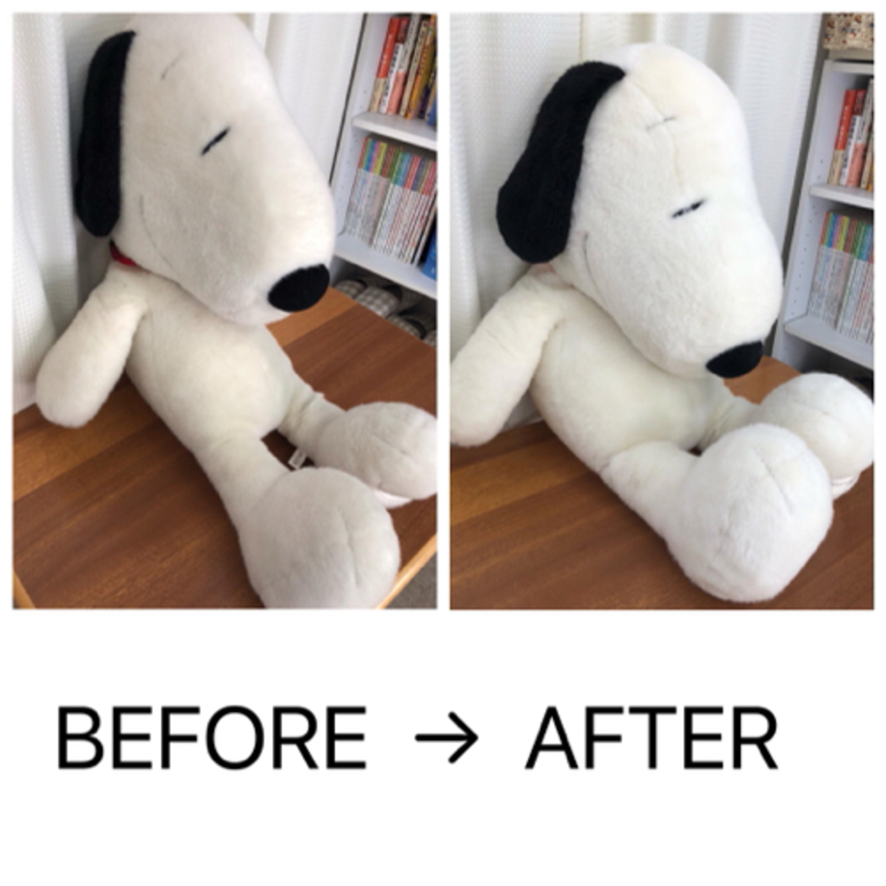 絵本の体験をしたくて特大SNOOPYをお洗濯しました