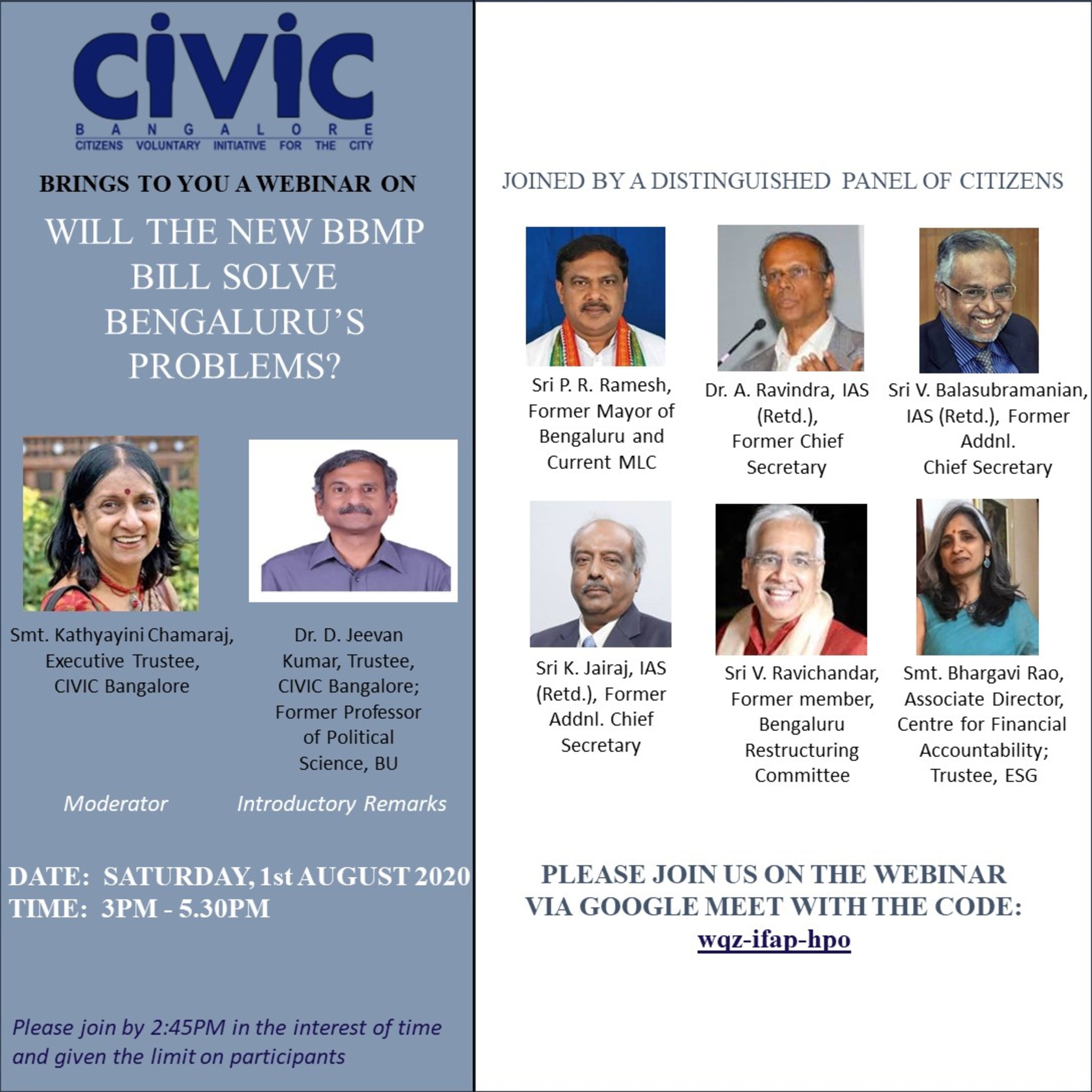 Active Event - Will the BBMP bill solve bengaluru problems-P R Ramesh & Balu - Part 1-RJ Vijaya
