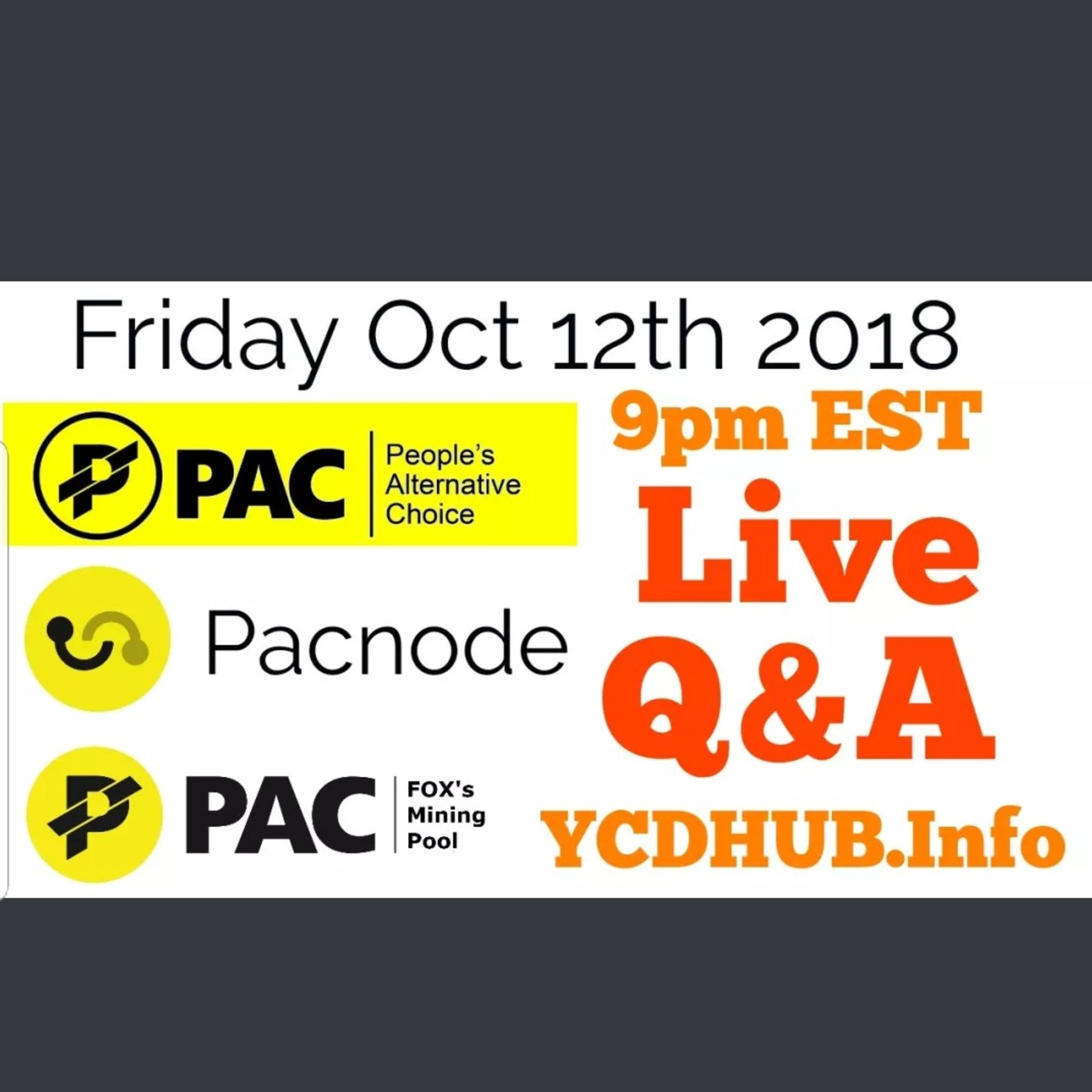 Paccoin Live Q@A Pacnode