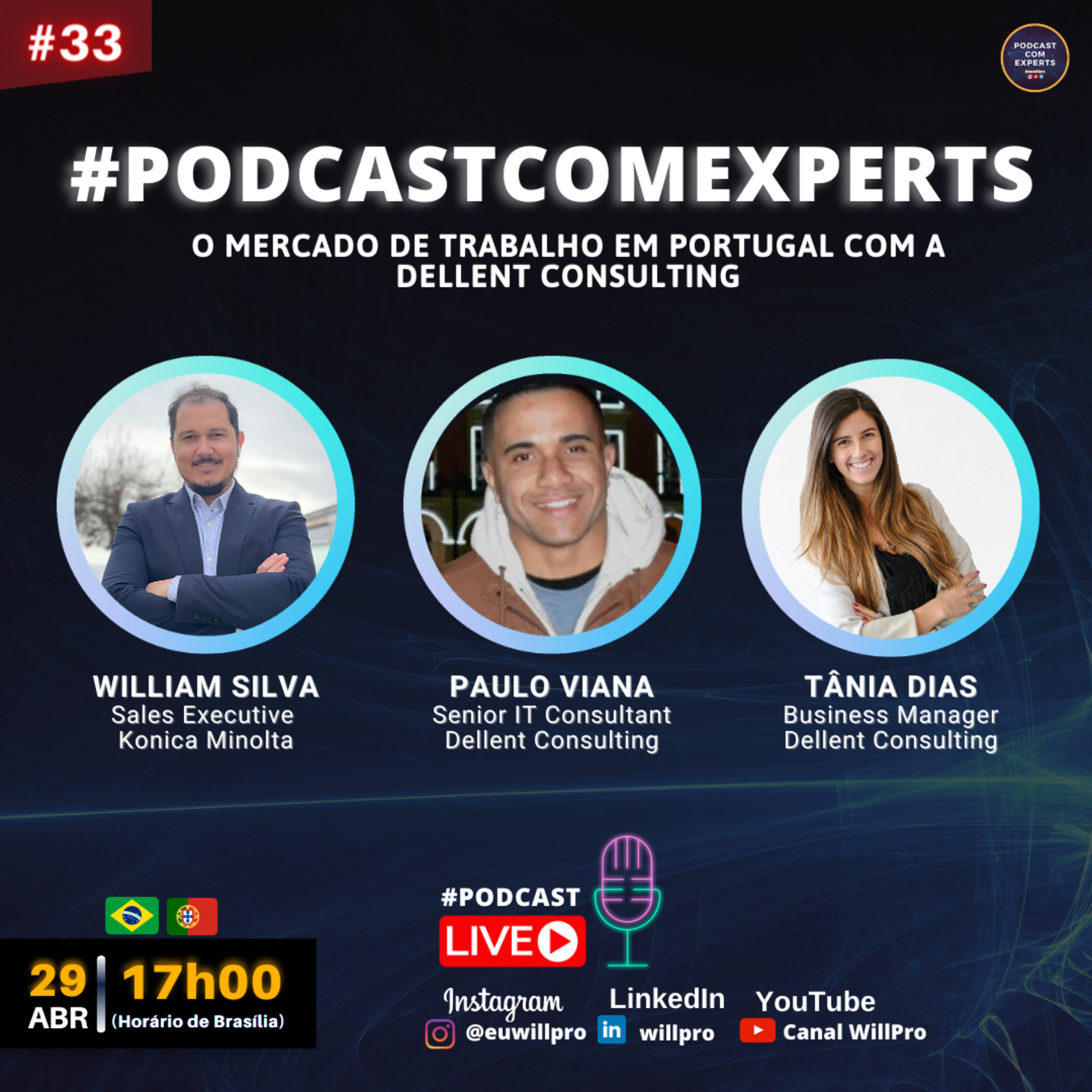 Podcast com Experts
