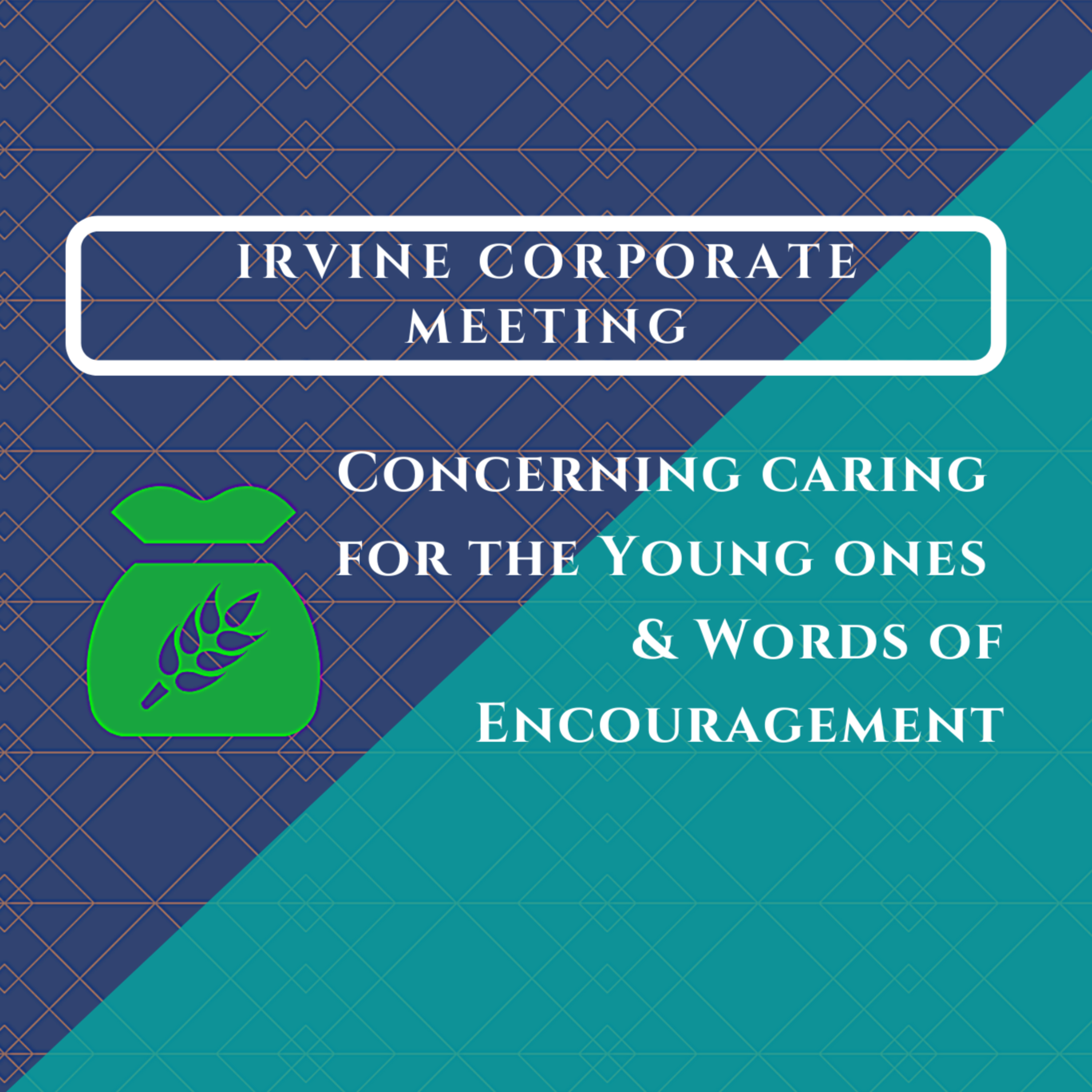 Concerning caring for the Young ones & Words of Encouragement for All episode artwork