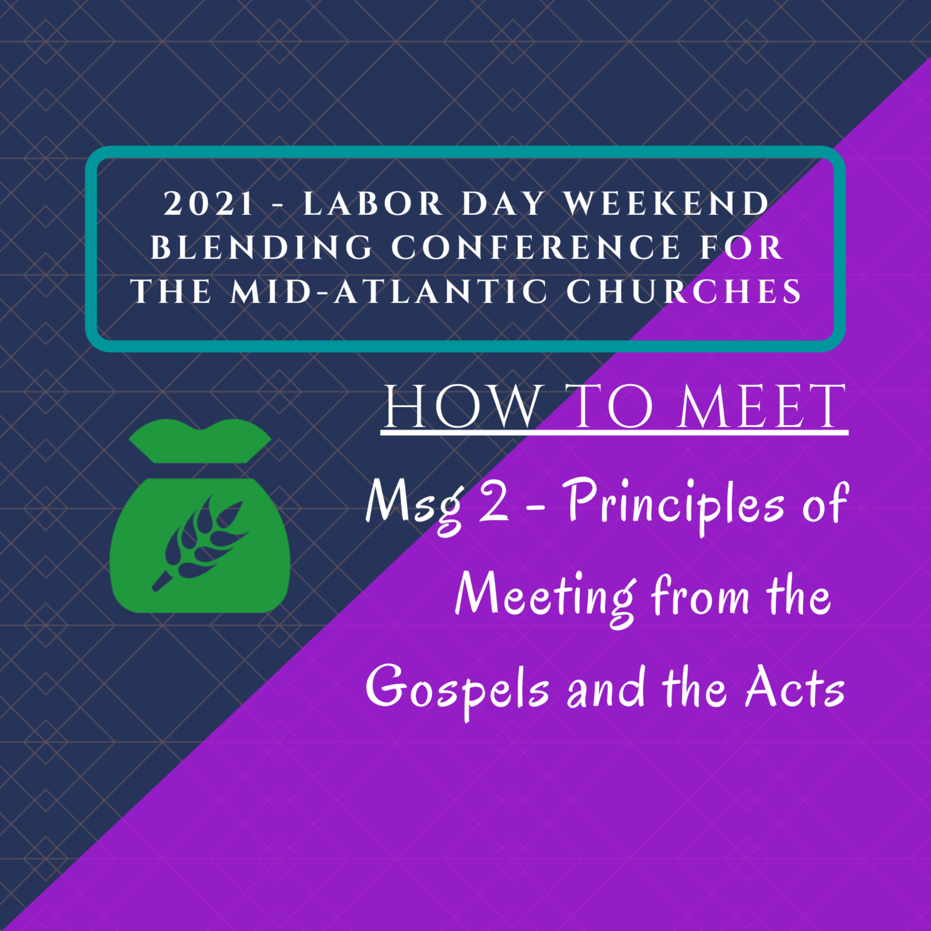 Message Two - Principles of Meeting from the Gospels and the Acts episode artwork