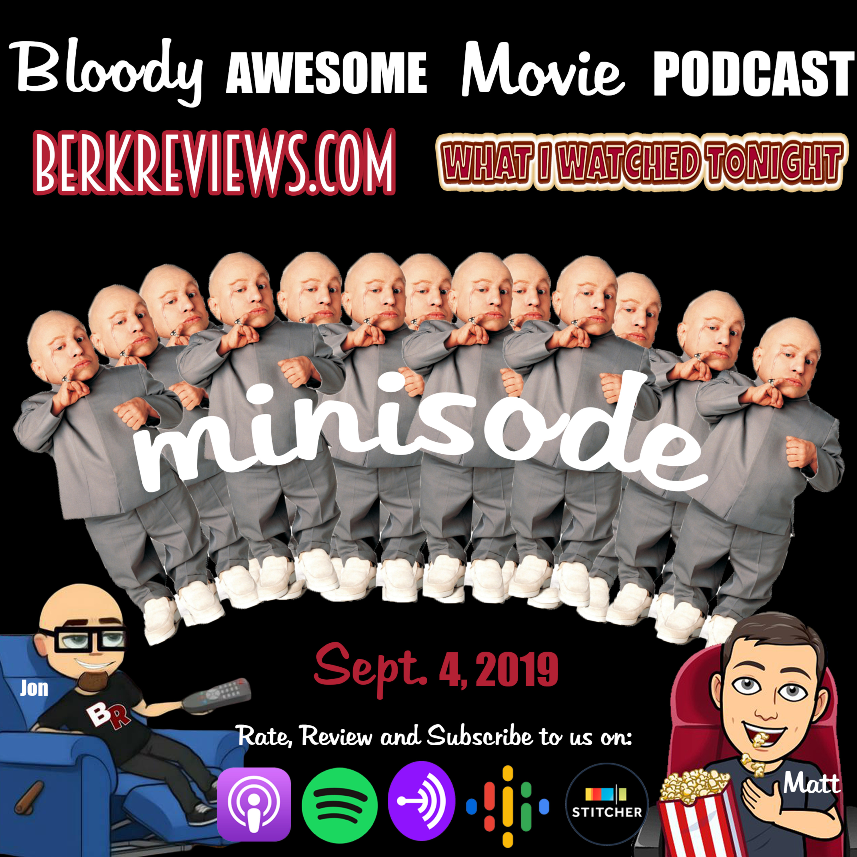 Bloody Awesome Movie Podcast Minisode - Sept 4, 2019 episode artwork