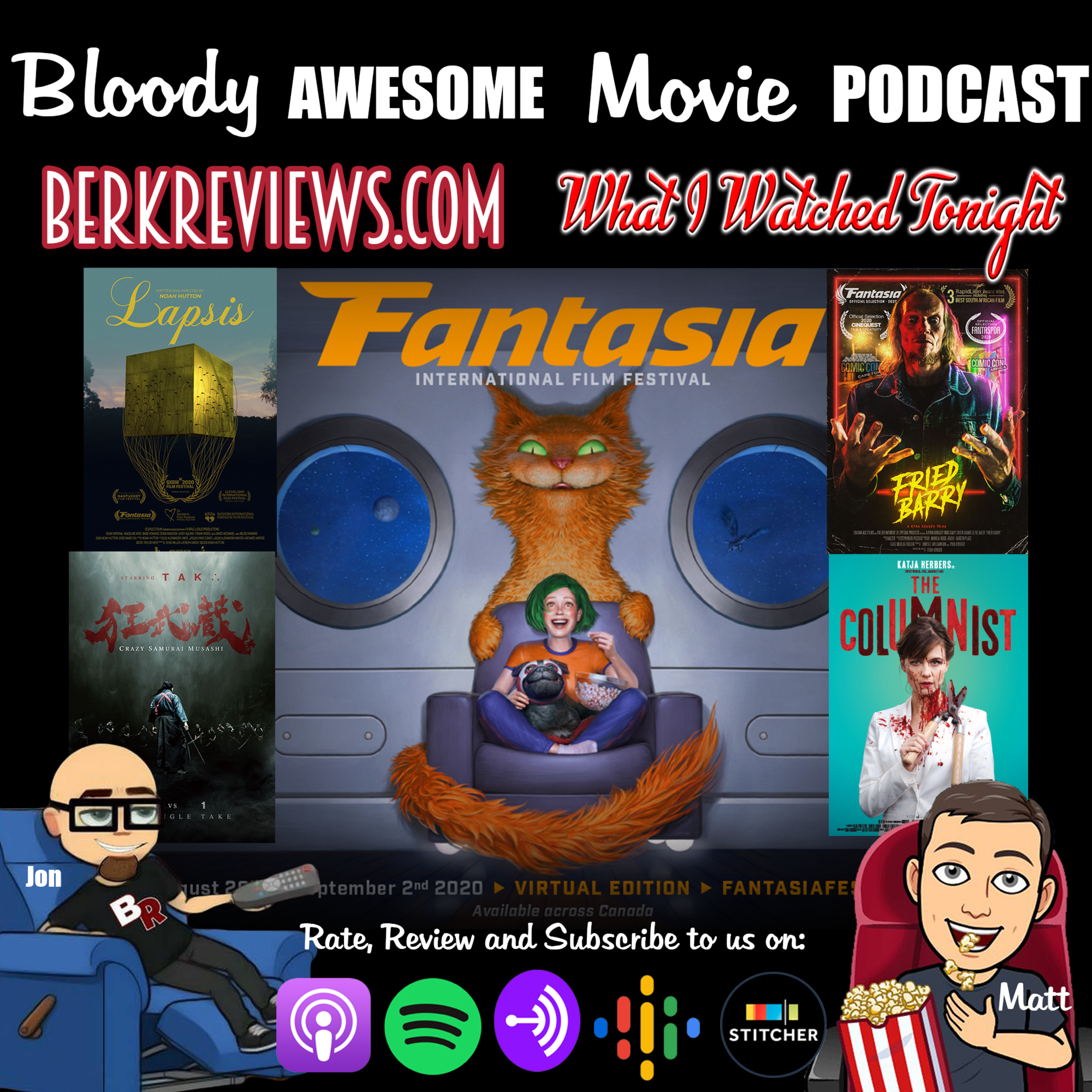 Bloody Awesome Movie Podcast - Fantasia International Film Festival Reviews ep 1