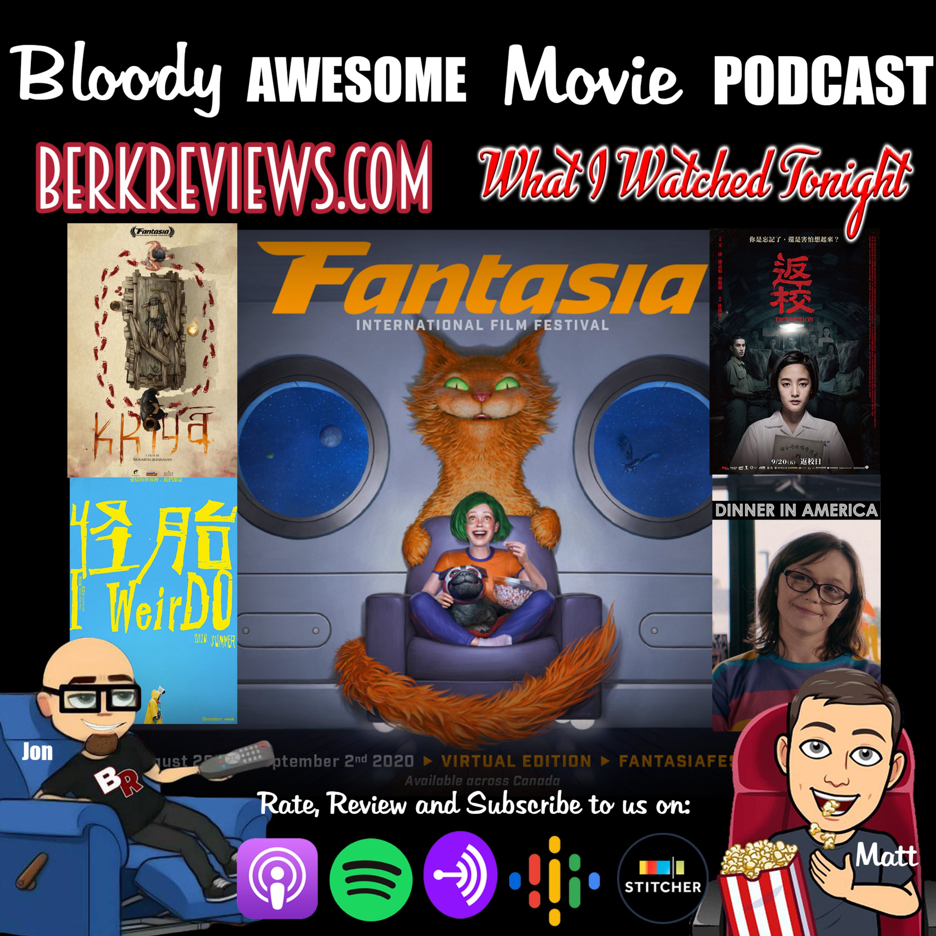 Bloody Awesome Movie Podcast - Fantasia International Film Festival Reviews ep 2 episode artwork