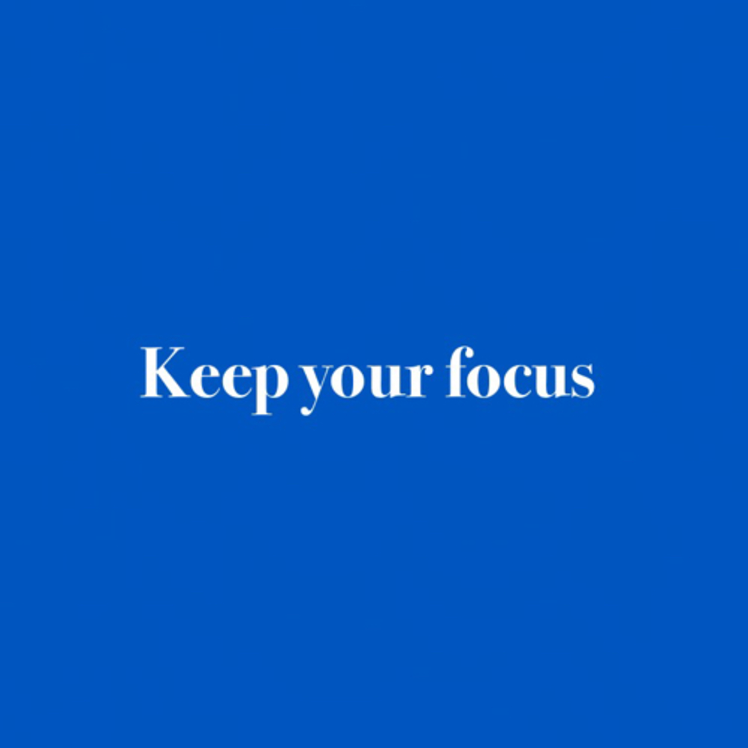Keep your focus - season 3, episode 18