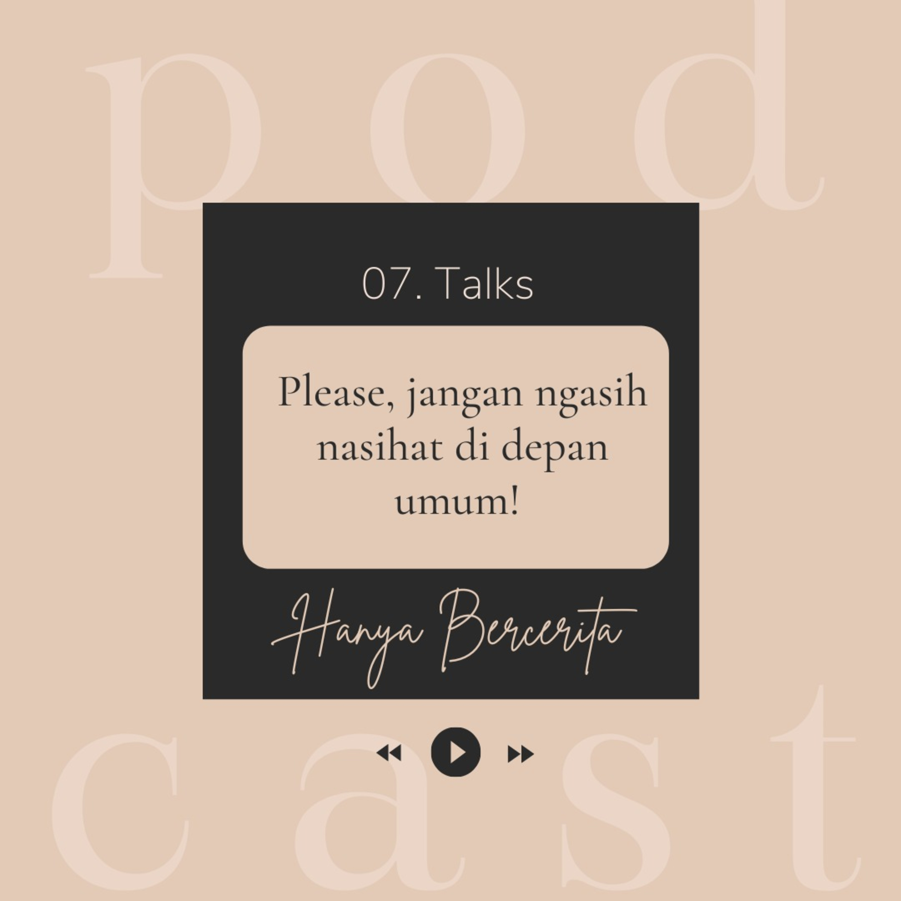 Hanya Bercerita