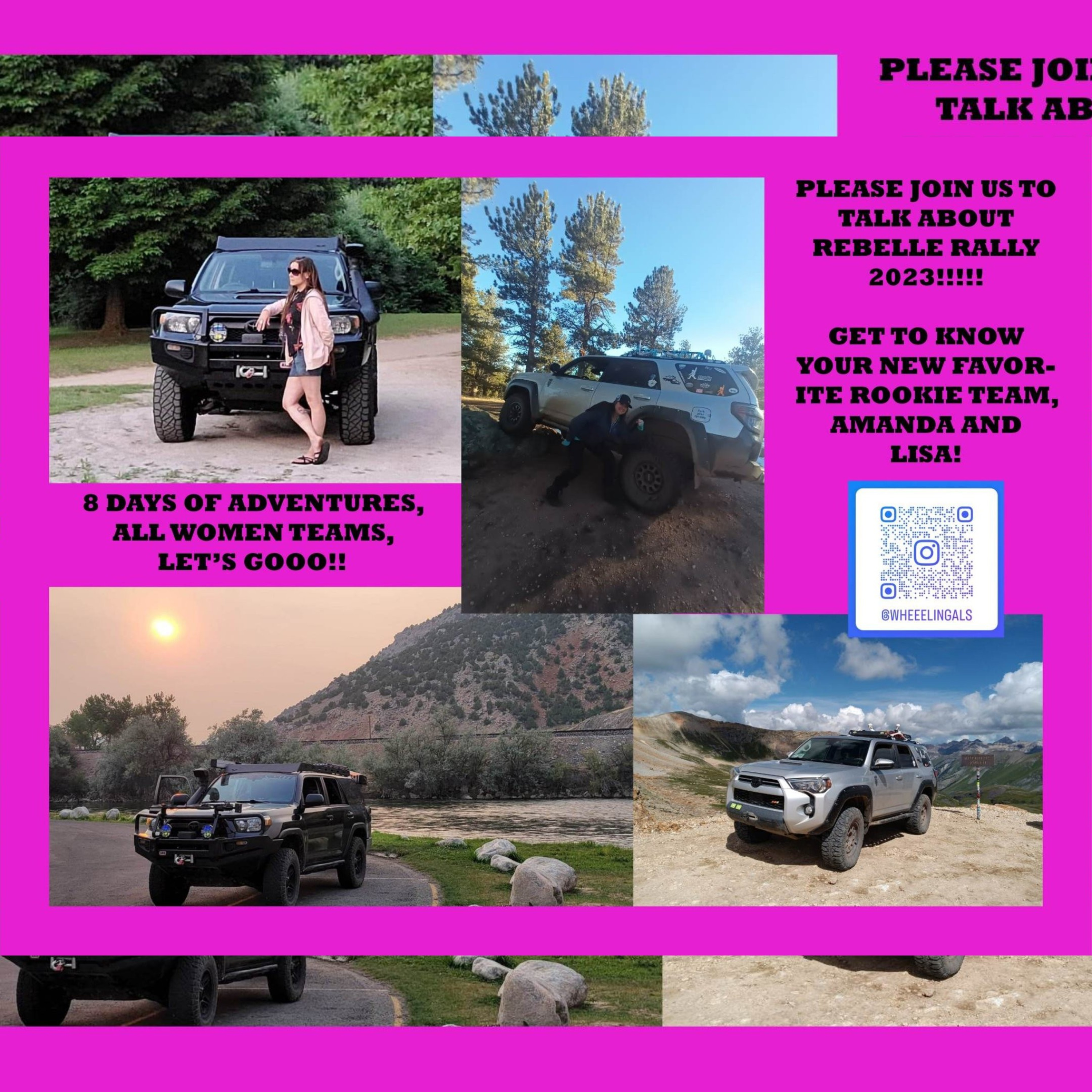 Wheeelingals journey to the Rebelle Rally and how you can help