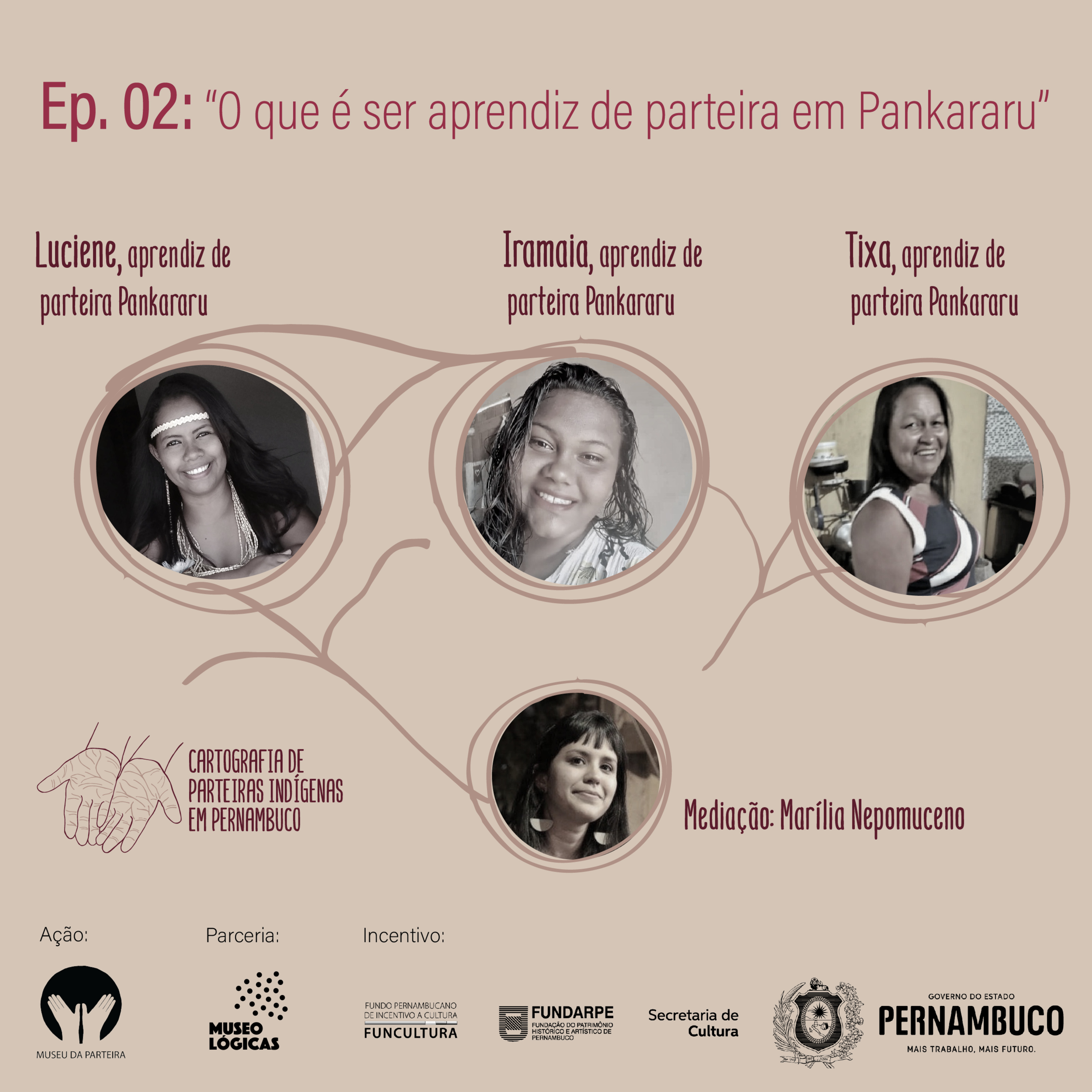 #2 Cartografias de Parteiras Indígenas - Aprendizes de Parteira em Pankararu (Tixa, Luciene e Yramaia)