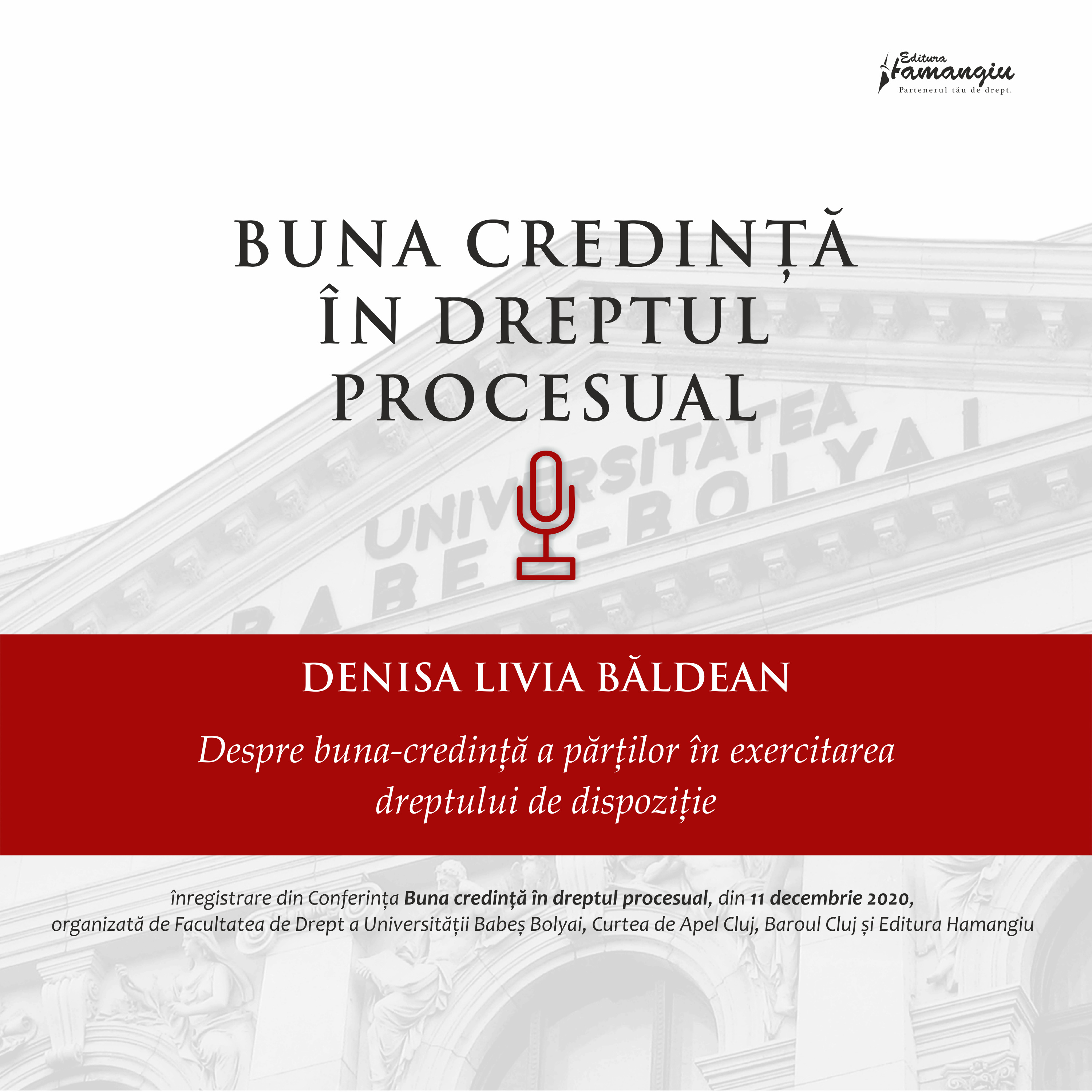 BUNA CREDINȚĂ ÎN DREPTUL PROCESUAL
