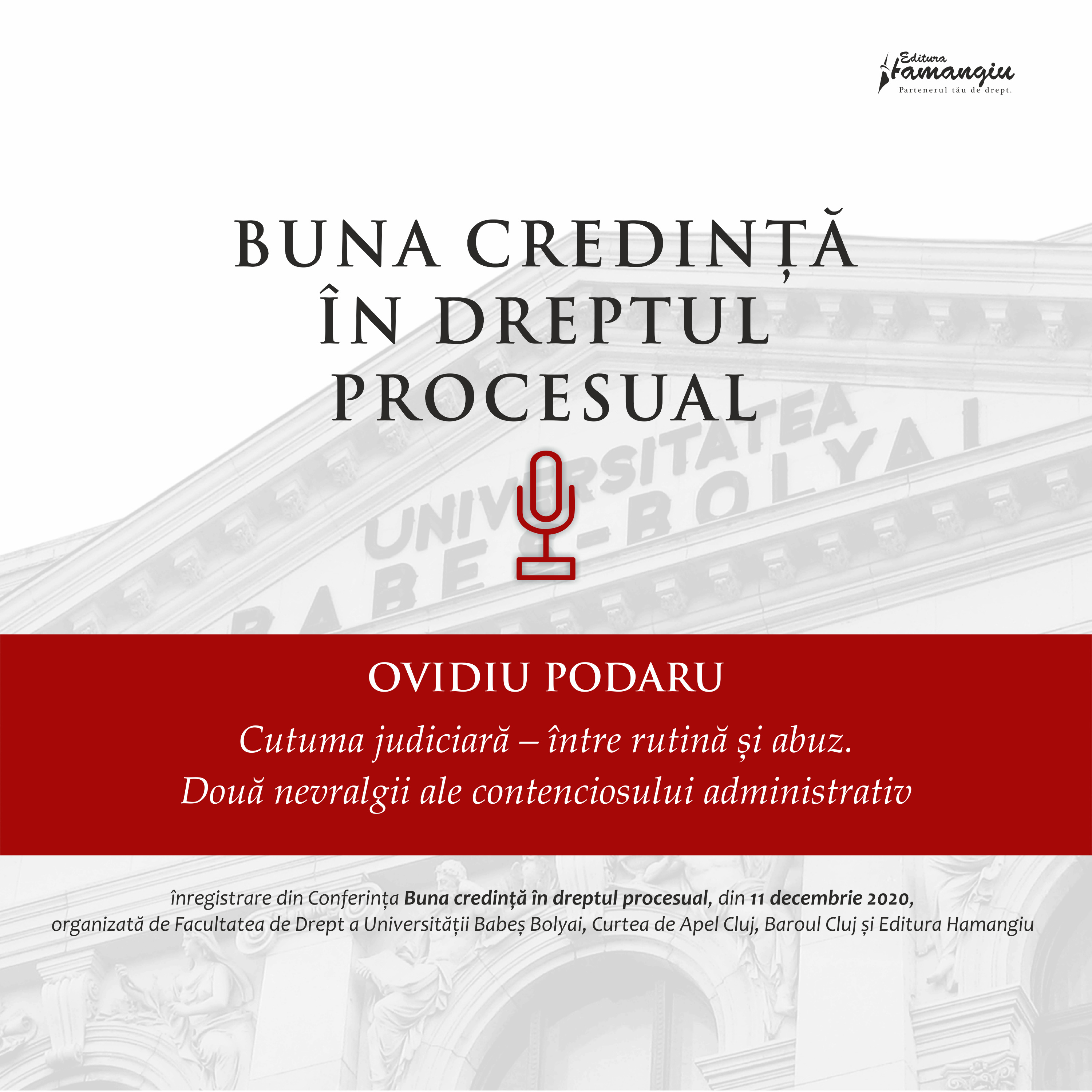 BUNA CREDINȚĂ ÎN DREPTUL PROCESUAL