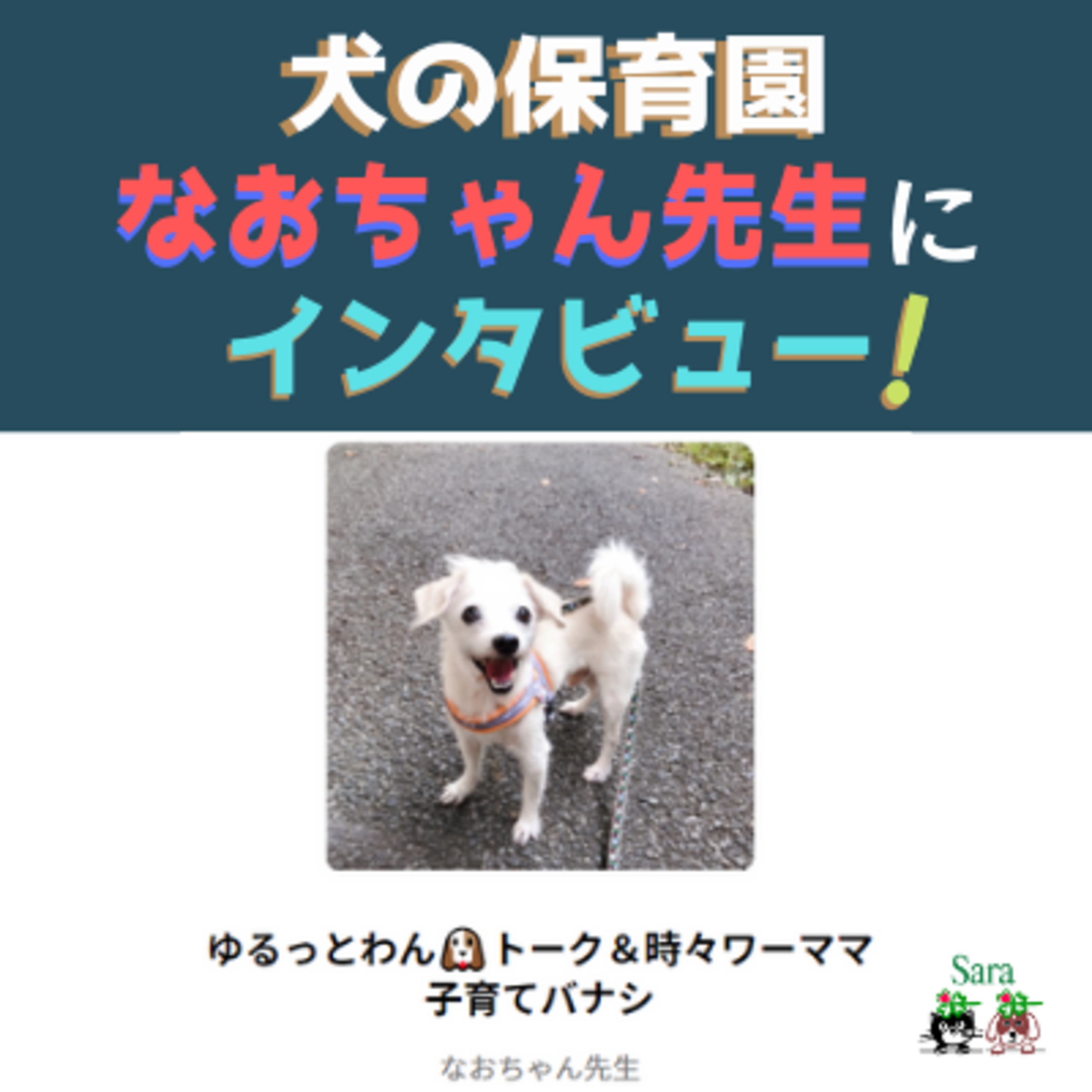 #190. 特別企画！犬の「なおちゃん先生」に聞く！お泊まり保育園とは？起業したい女性に向けてのメッセージ！ episode artwork