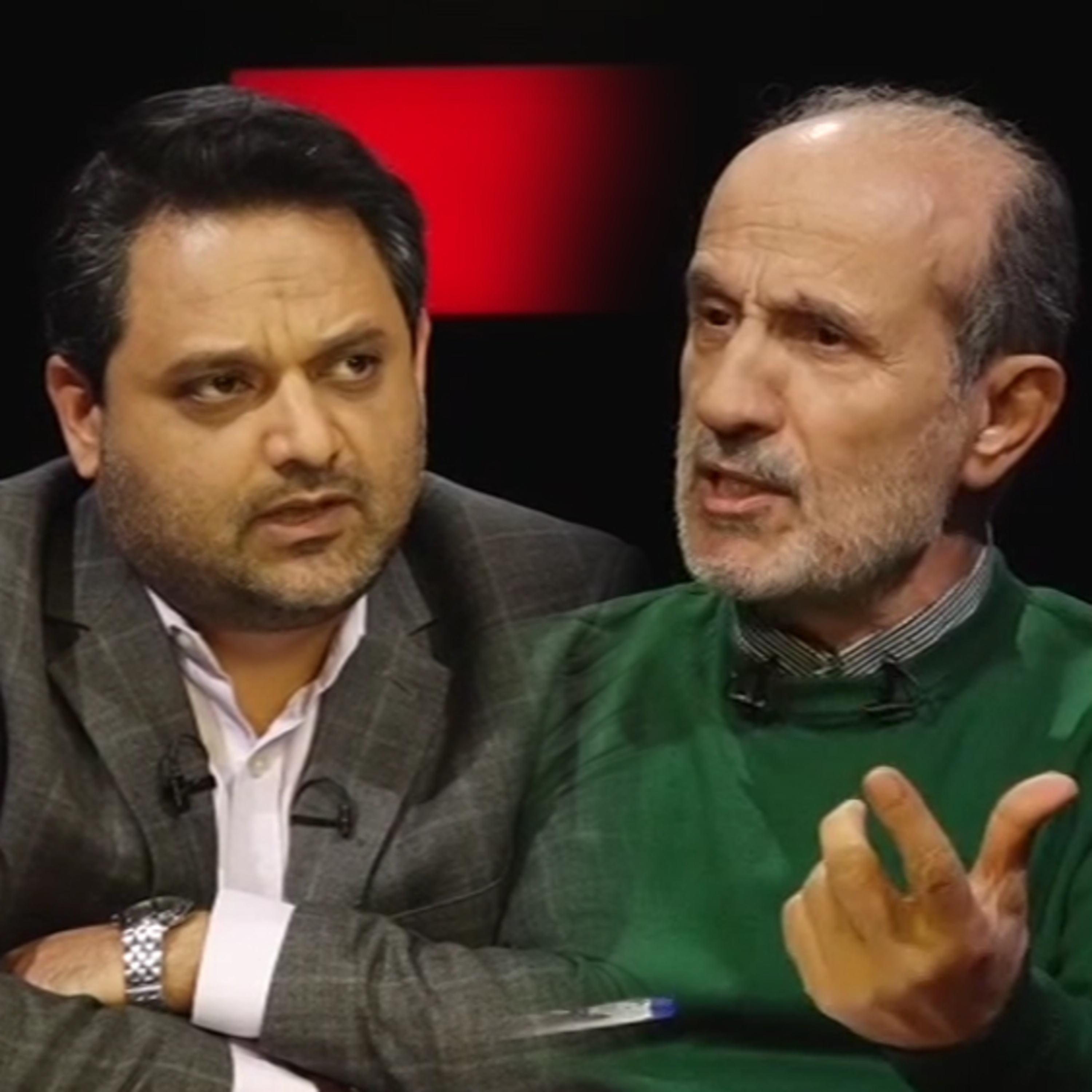 کاور مناظره رضا منصوری و ابراهیم سوزنچی؛ سیاستگذاری حوزۀ علم