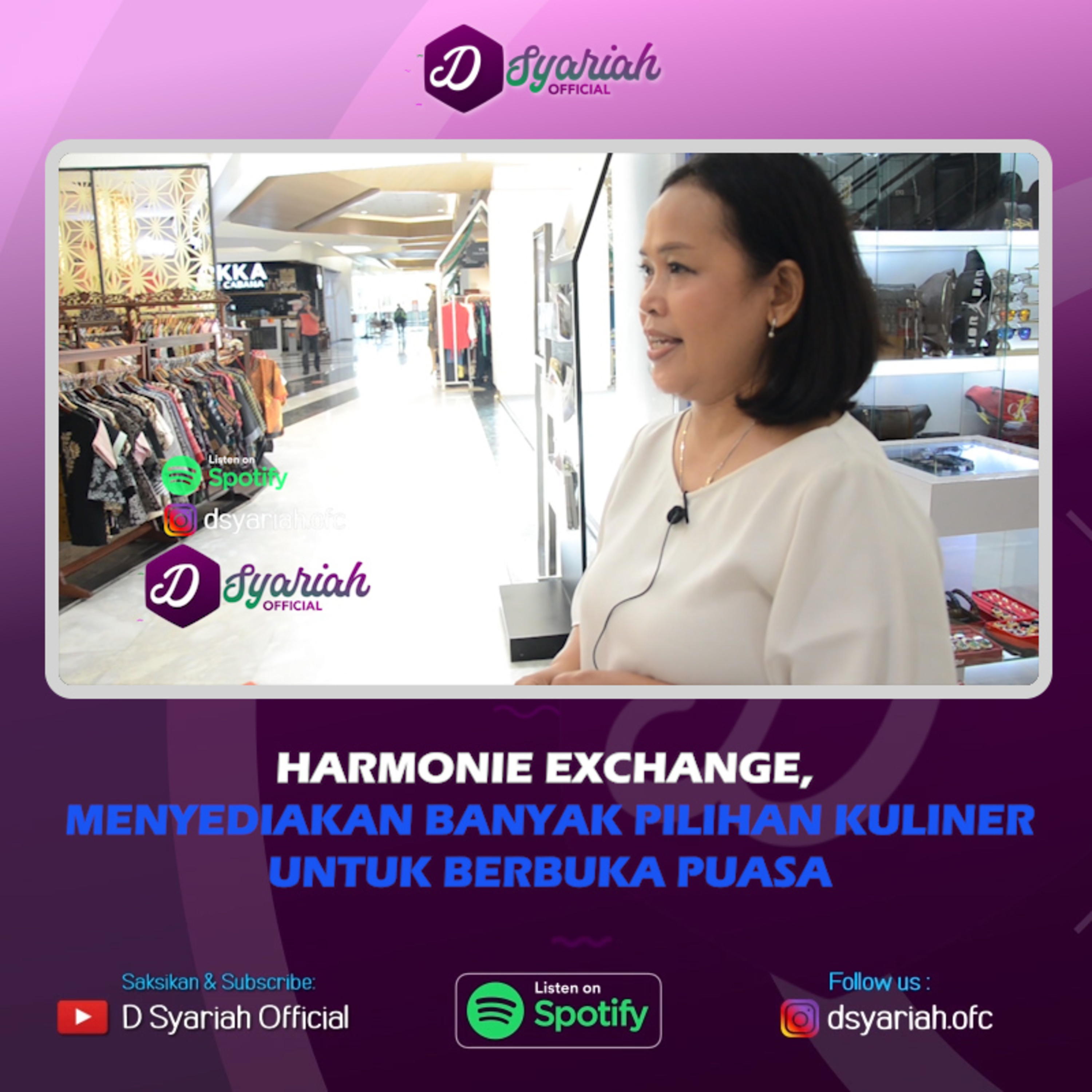 HARMONIE EXCHANGE, MENYEDIAKAN BANYAK PILIHAN KULINER UNTUK BERBUKA PUASA