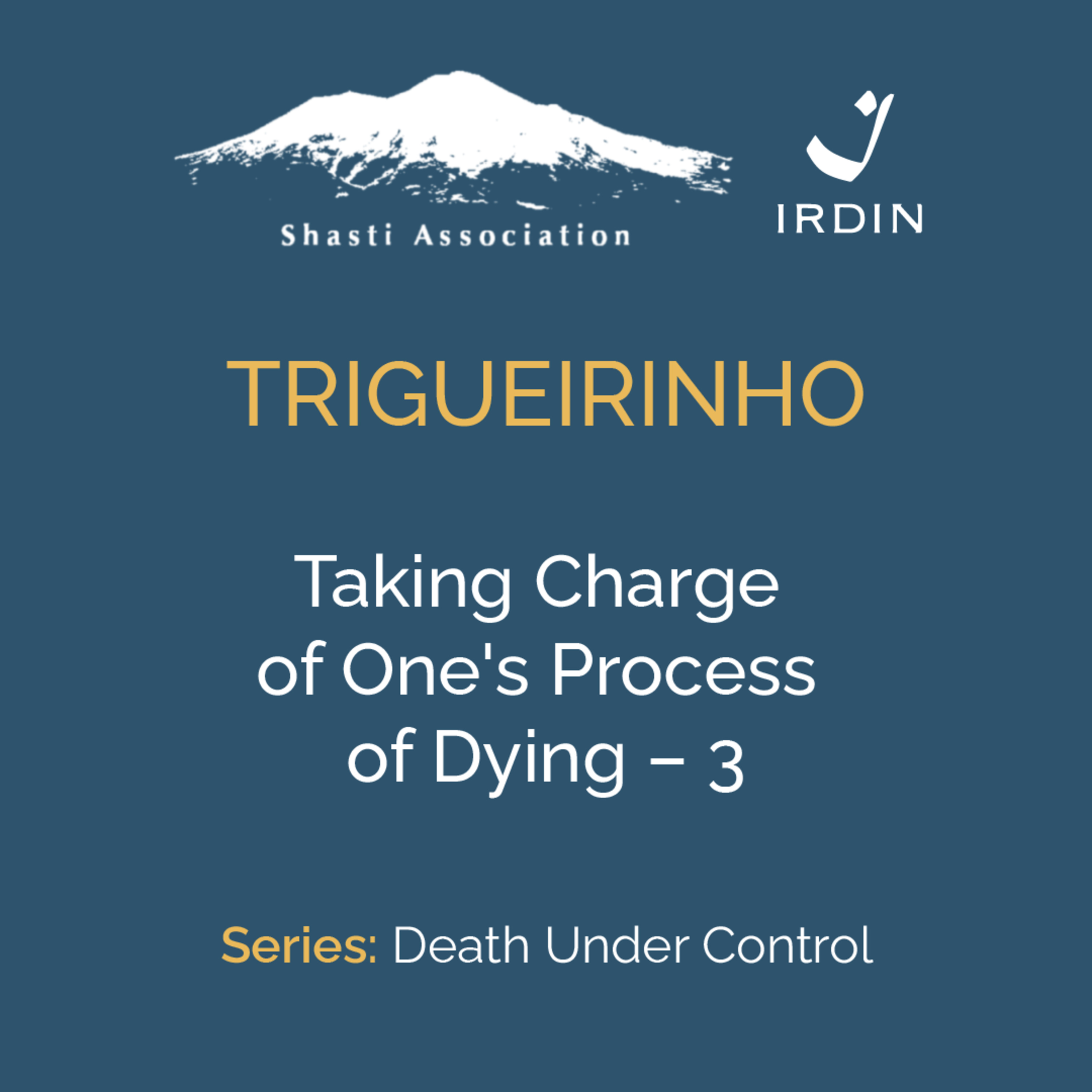 Taking Charge of One's Process of Dying – 3