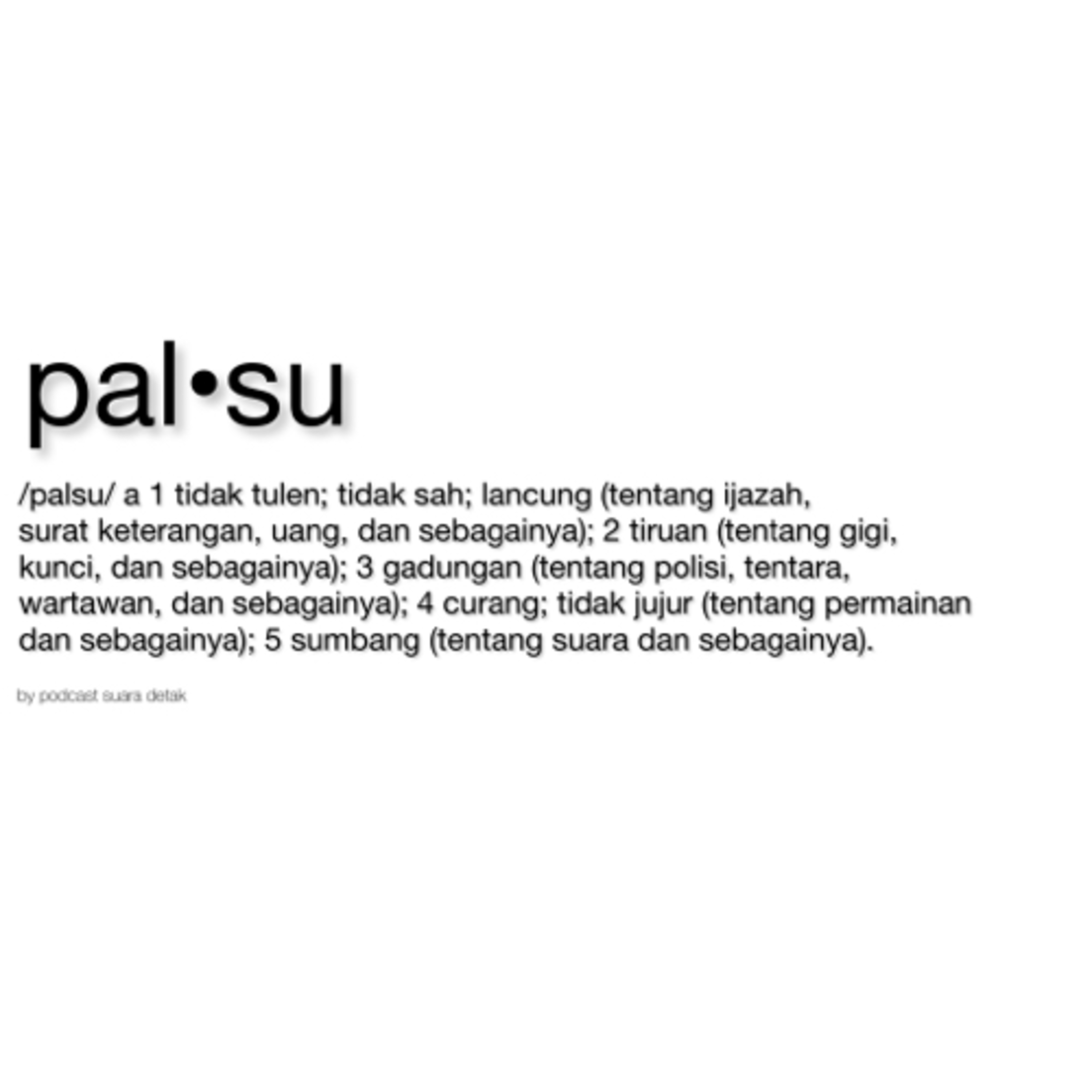 Palsu episode artwork