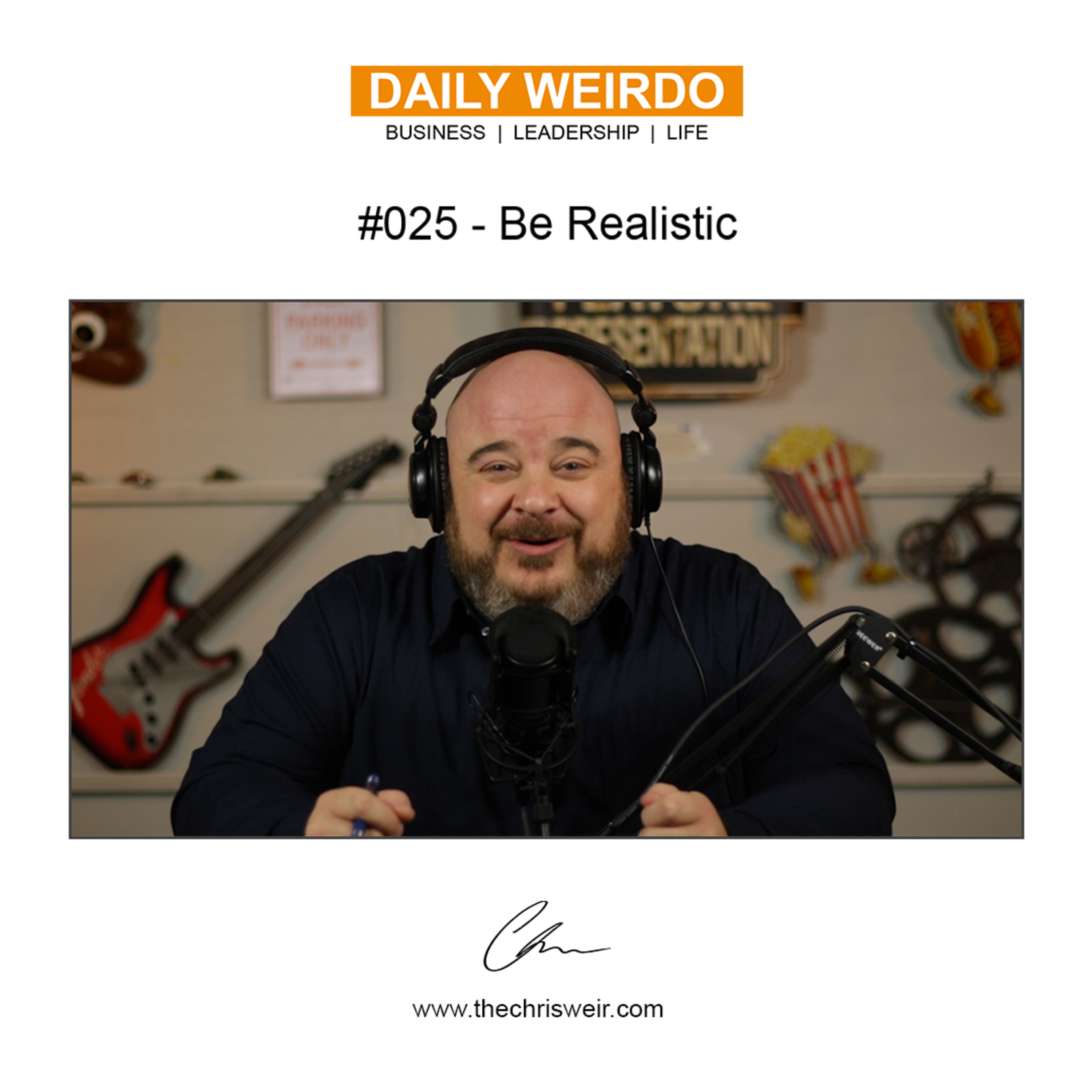 #025 - Be Realistic episode artwork