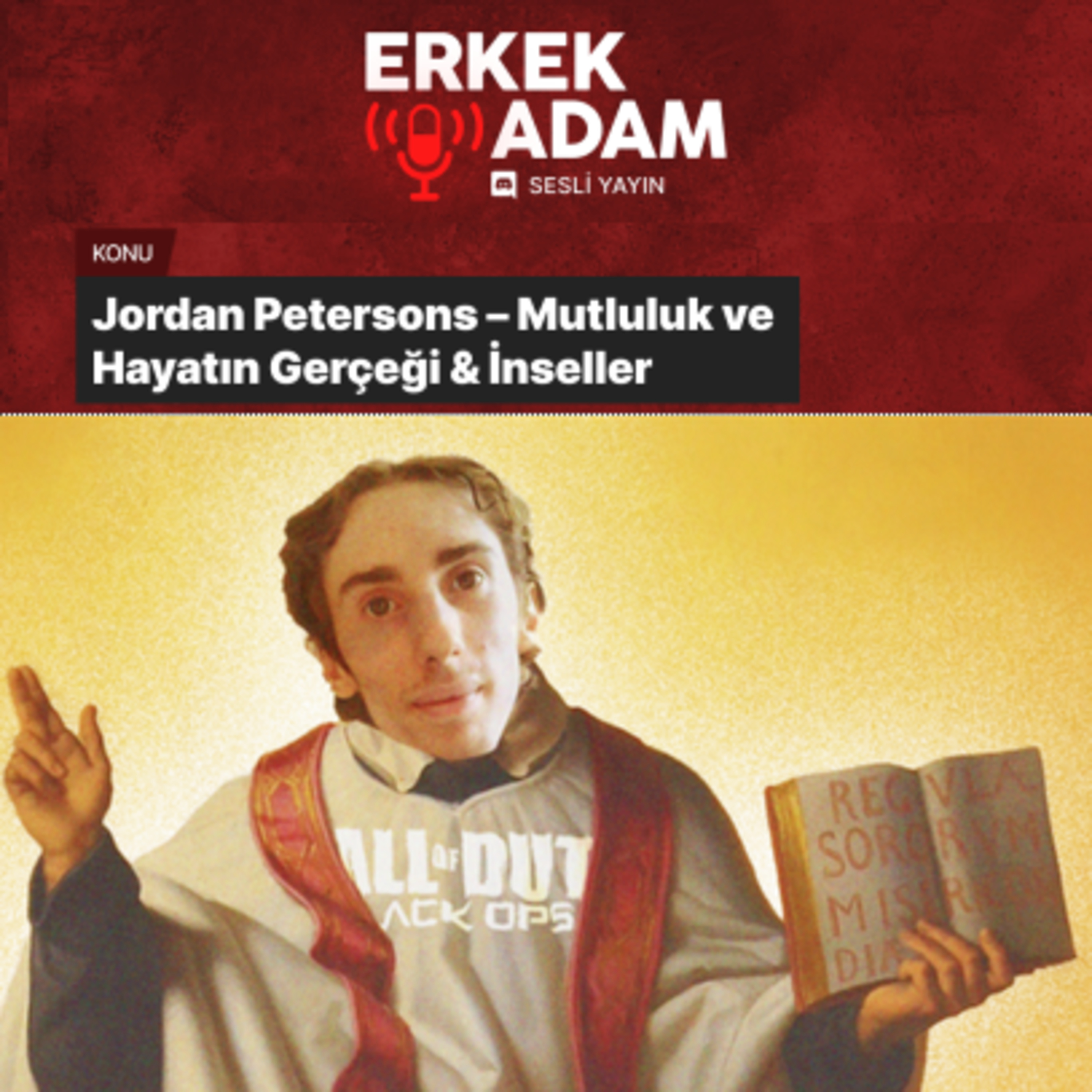 Erkek Adam Discord Yayını - Jordan Peterson Mutluluk ve Hayatın Gerçeği & İnseller episode artwork