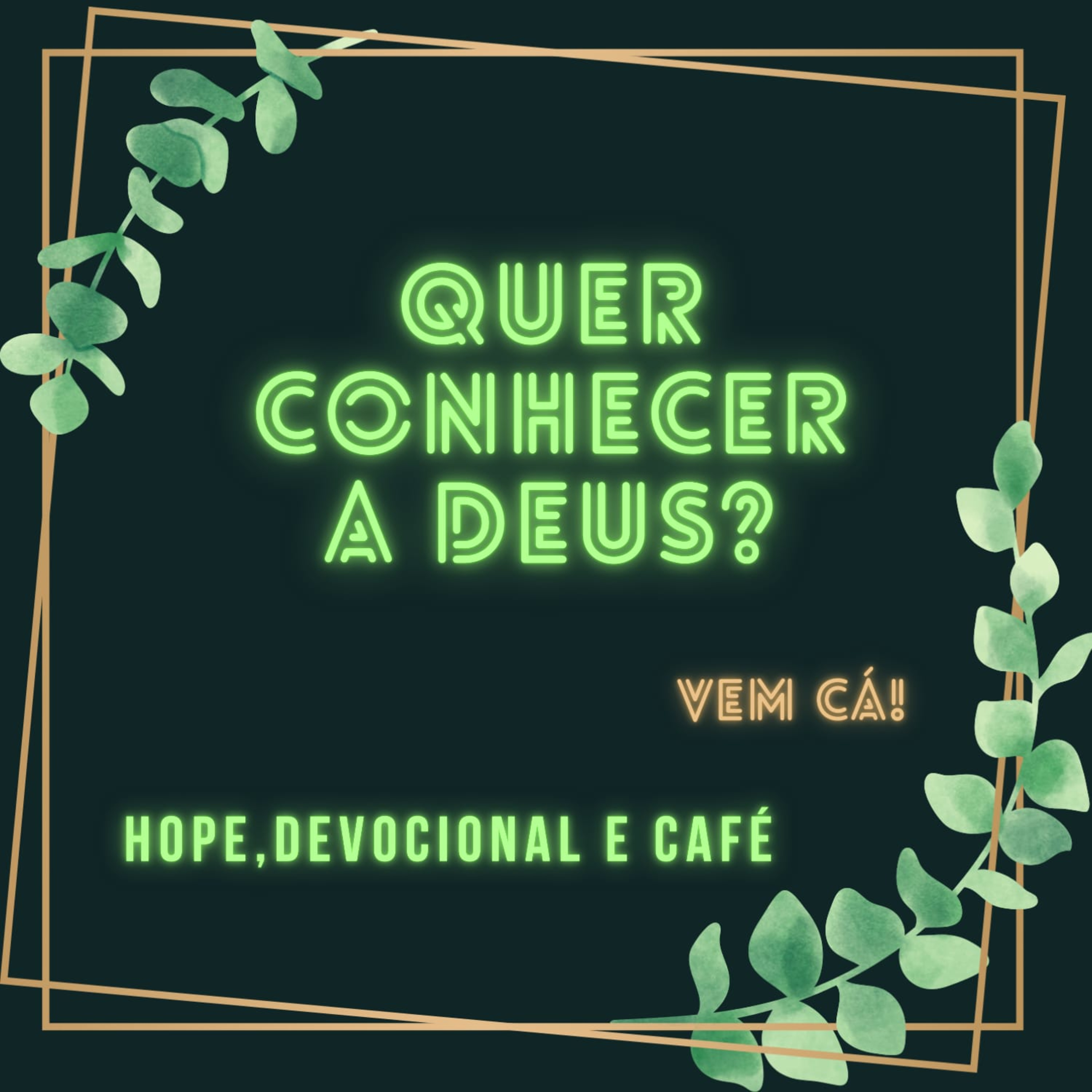 Hope e devocional e café
