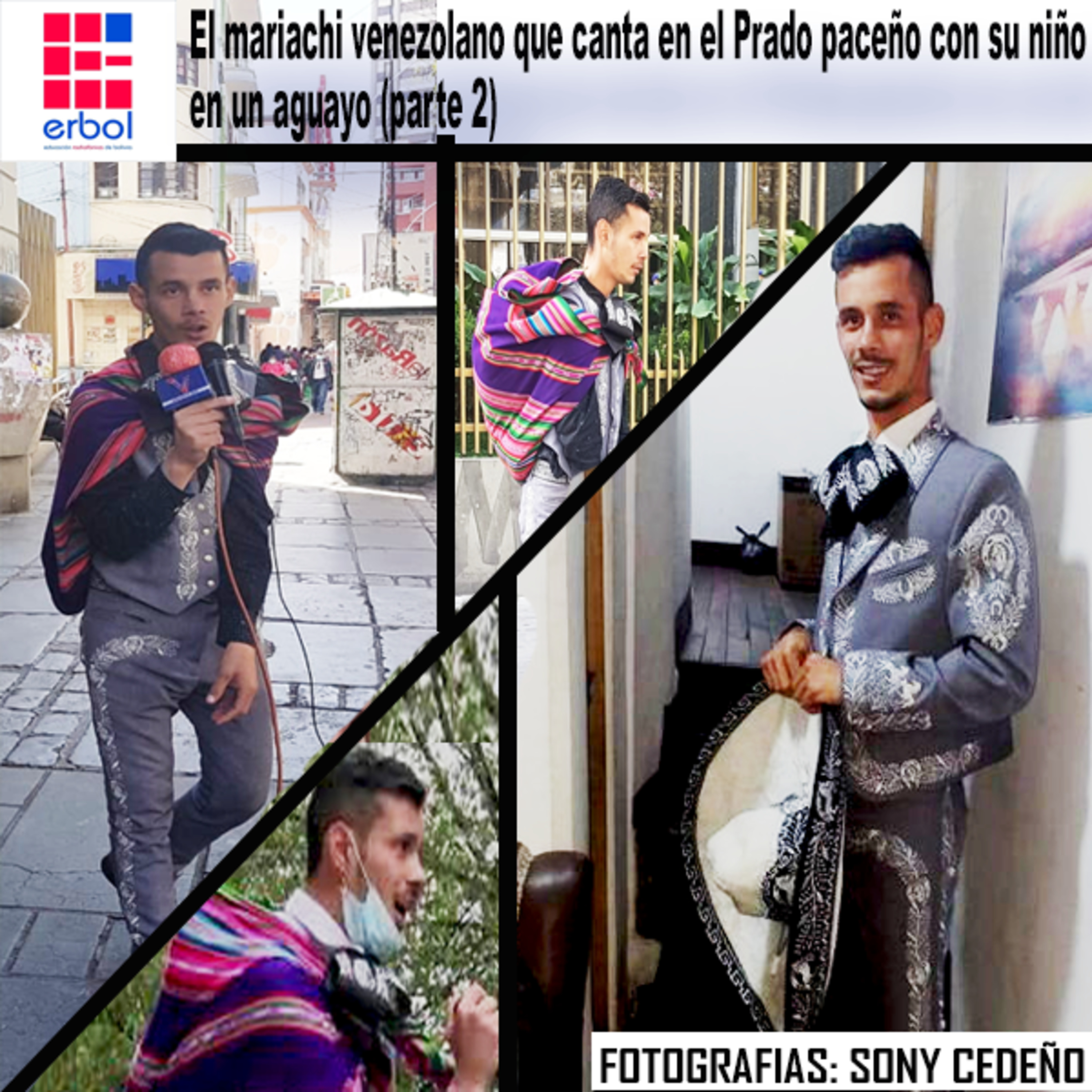 El mariachi venezolano que canta en el Prado paceño con su niño en un aguayo (parte 2) episode artwork