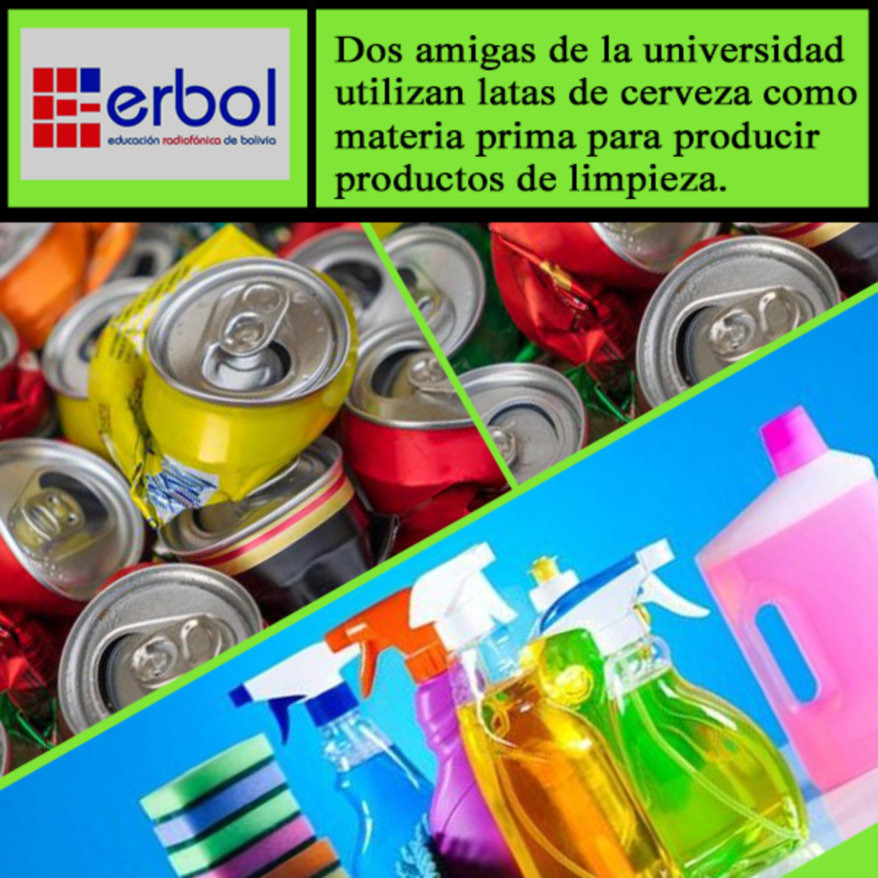 Dos amigas de la universidad utilizan latas de cerveza como materia prima para producir productos de limpieza. episode artwork