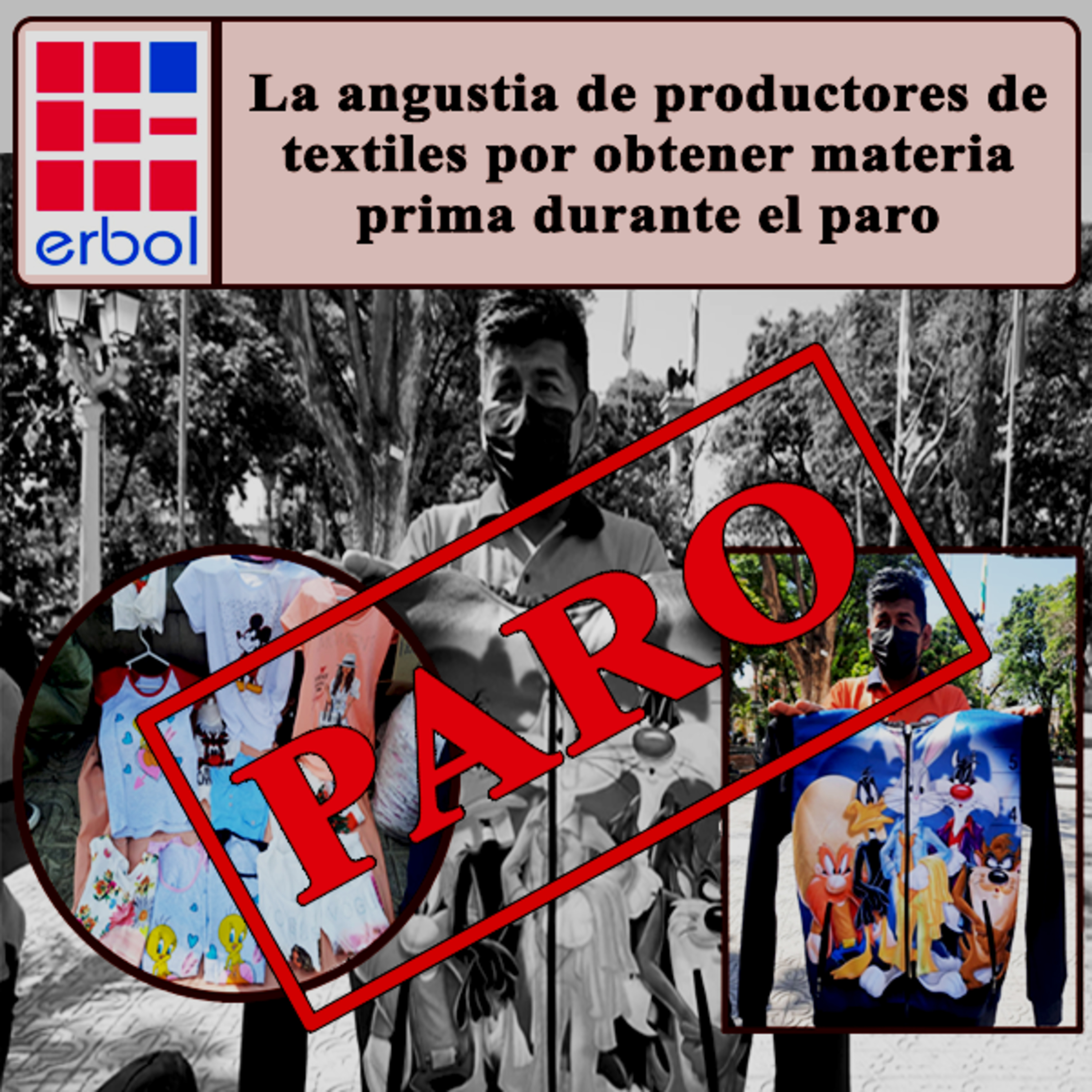 La angustia de productores de textiles por obtener materia prima durante el paro episode artwork