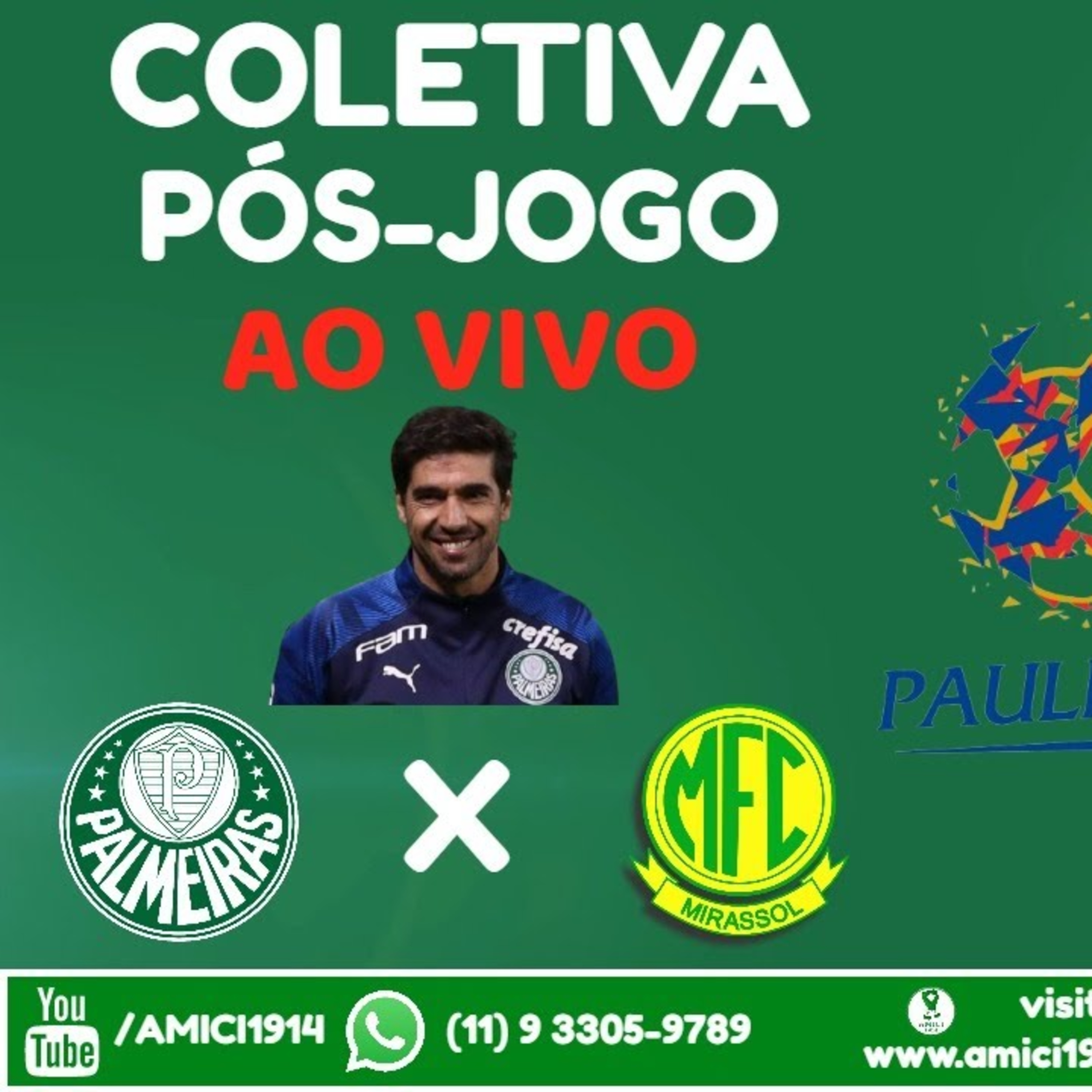 COLETIVA | PÓS JOGO | PALMEIRAS 1X2 MIRASSOL | PAULISTÃO 2021 | AO VIVO