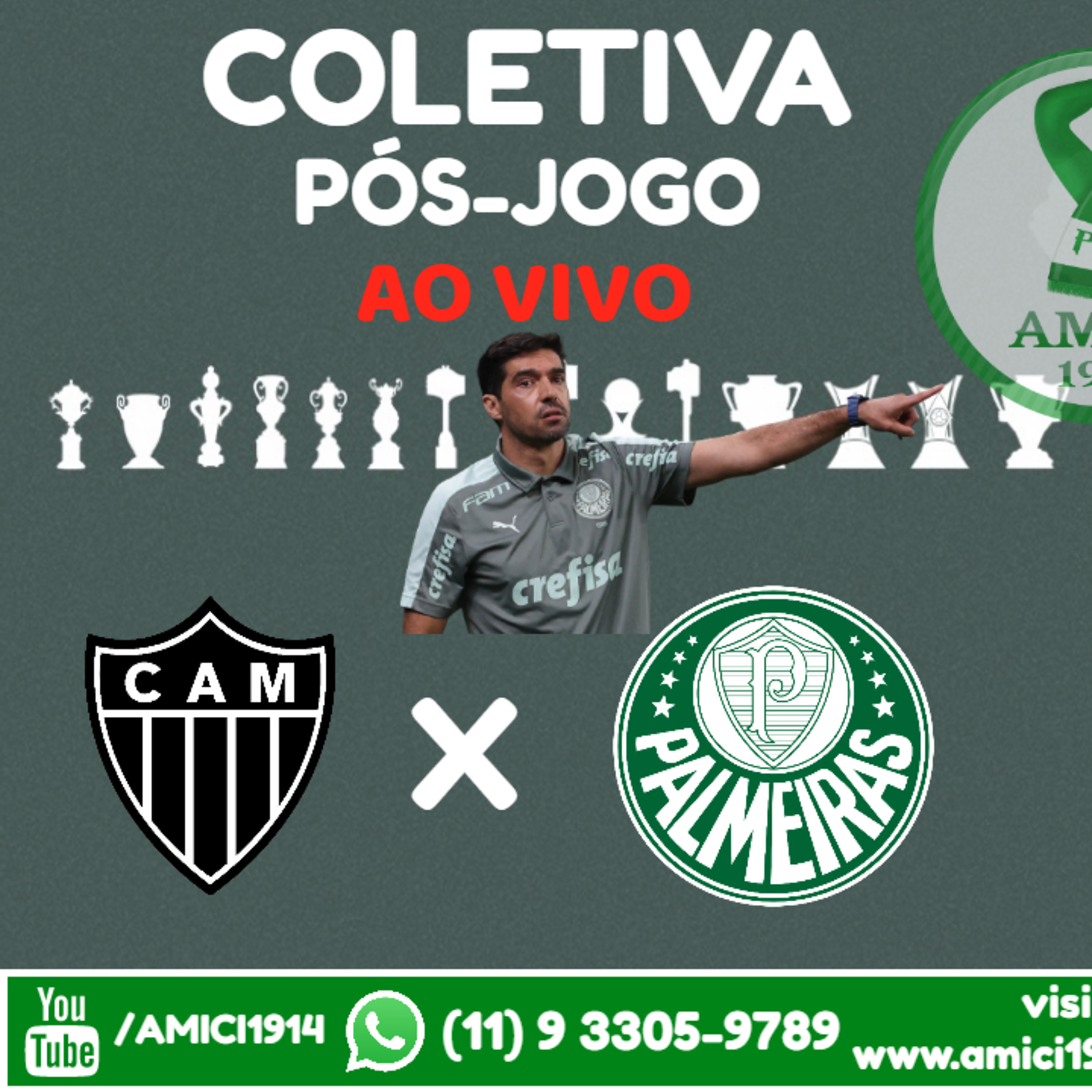 COLETIVA ABEL FERREIRA | PÓS-ROUBO | ATLÉTICO-MG 2x0 PALMEIRAS | BRASILEIRÃO 2021 | AO VIVO