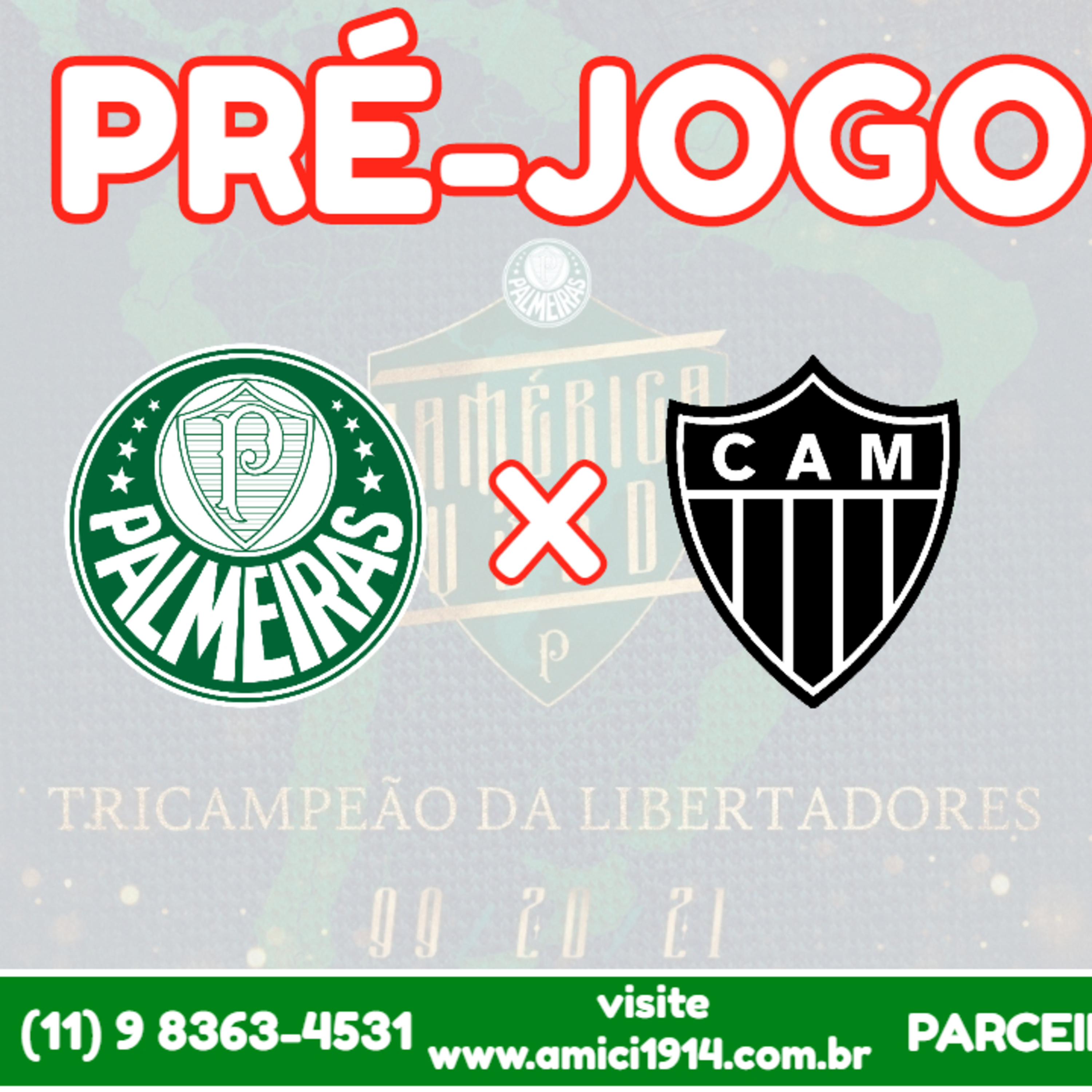 PRÉ-JOGO | PALMEIRAS x ATLÉTICO MINEIRO | BRASILEIRÃO 2022 | AO VIVO