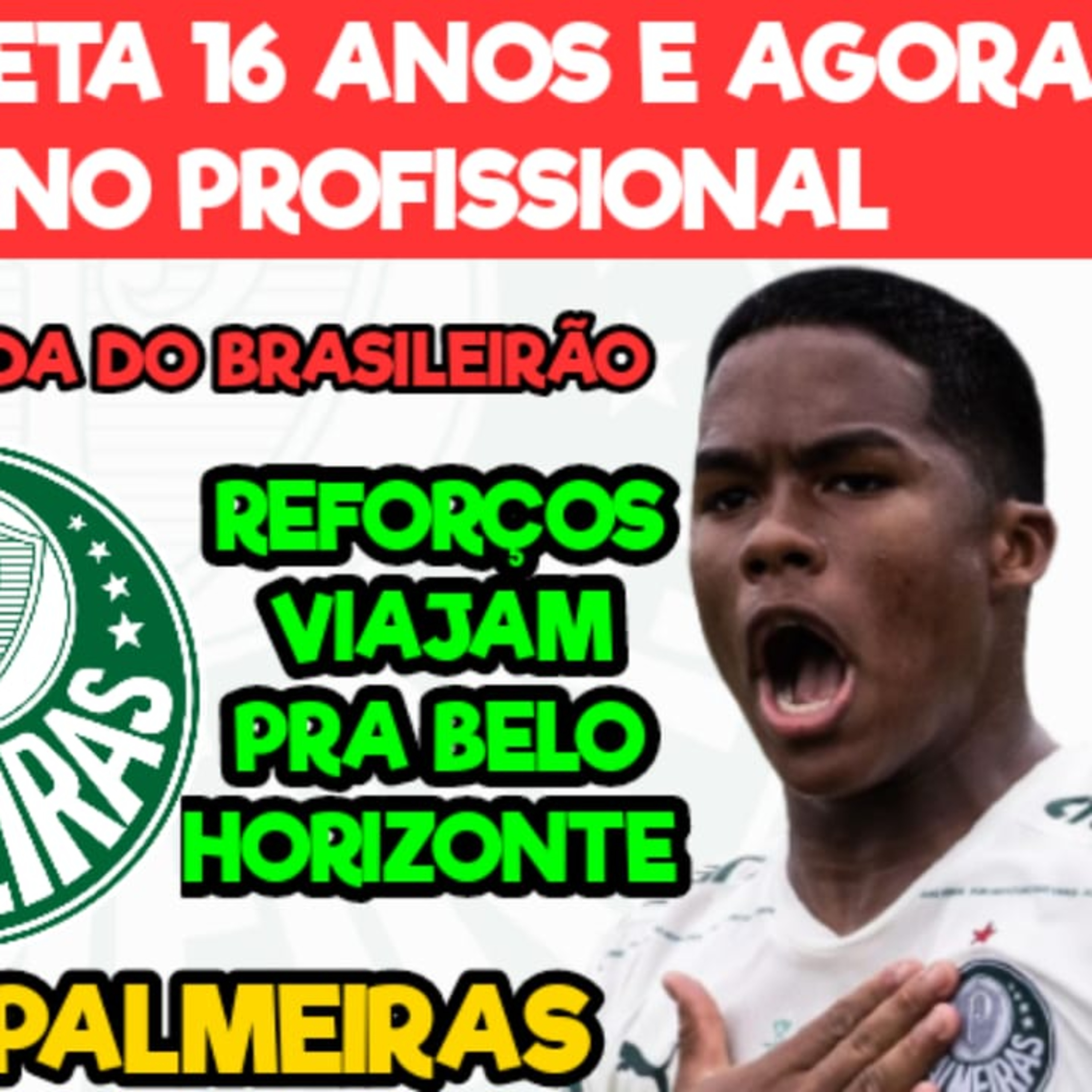 AO VIVO 🔴 ENDRICK FAZ 16 ANOS | AMÉRICA-MG X PALMEIRAS | REFORÇOS VIAJAM E PODEM ESTREAR