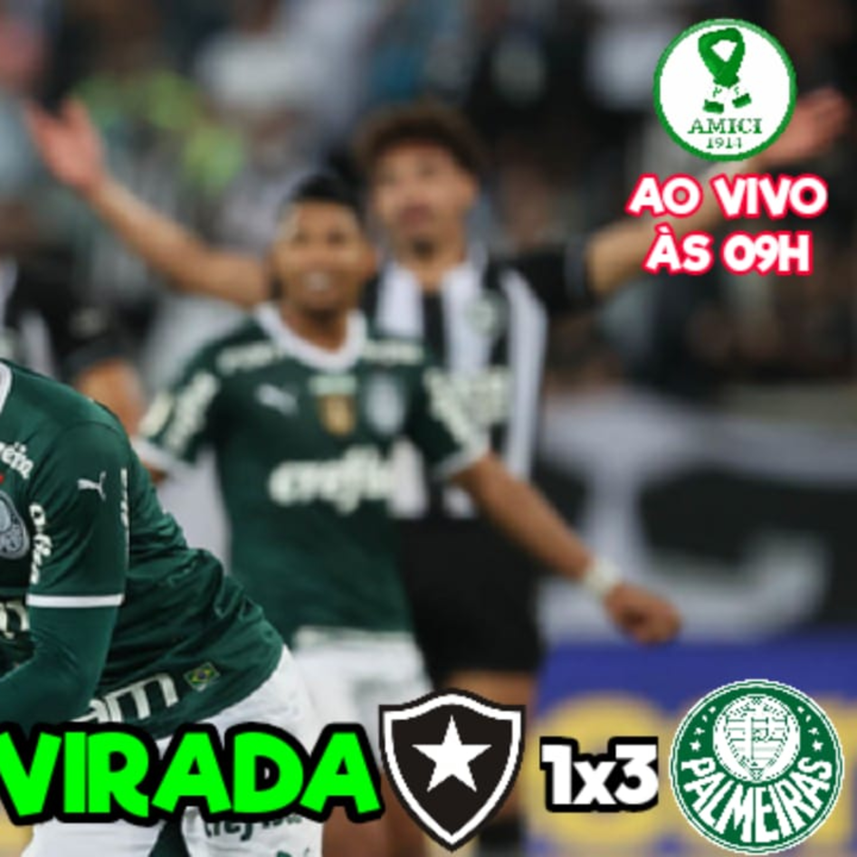 AO VIVO 🔴 PALMEIRAS VIRA CONTRA O BOTAFOGO E ABRE 10 PONTOS NA LIDERANÇA DO BRASILEIRÃO