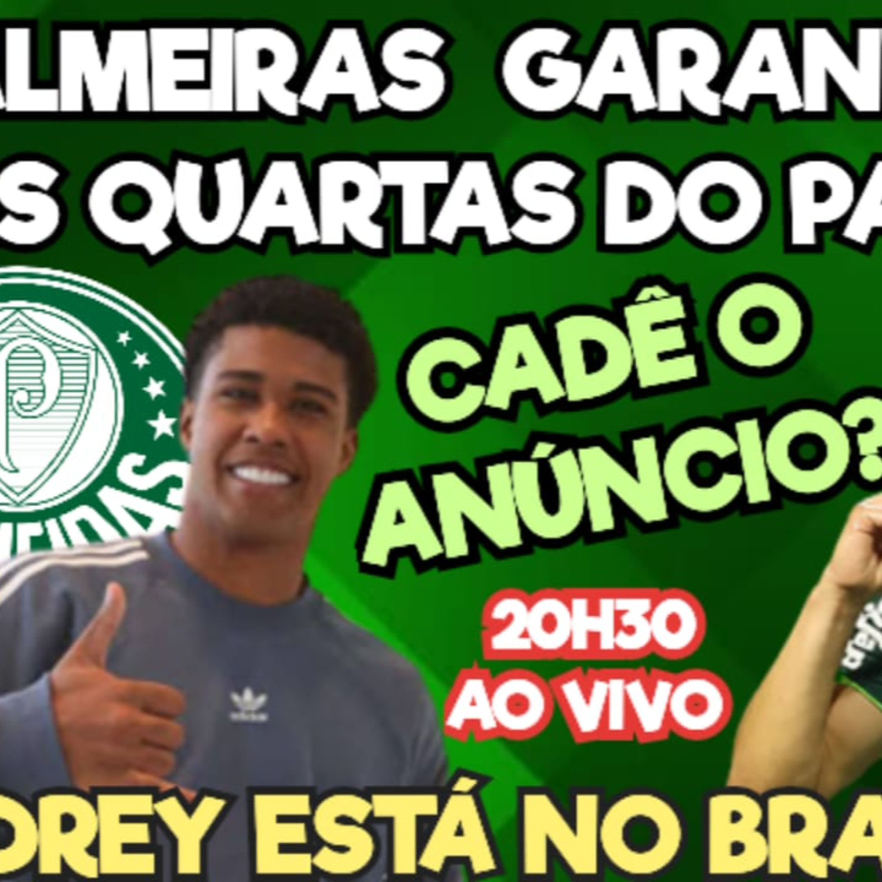 AO VIVO _ ANDREY SANTOS CHEGA AO BRASIL, CADÊ O ANÚNCIO_ _ PALMEIRAS CLASSIFICADO NO PAULISTÃO