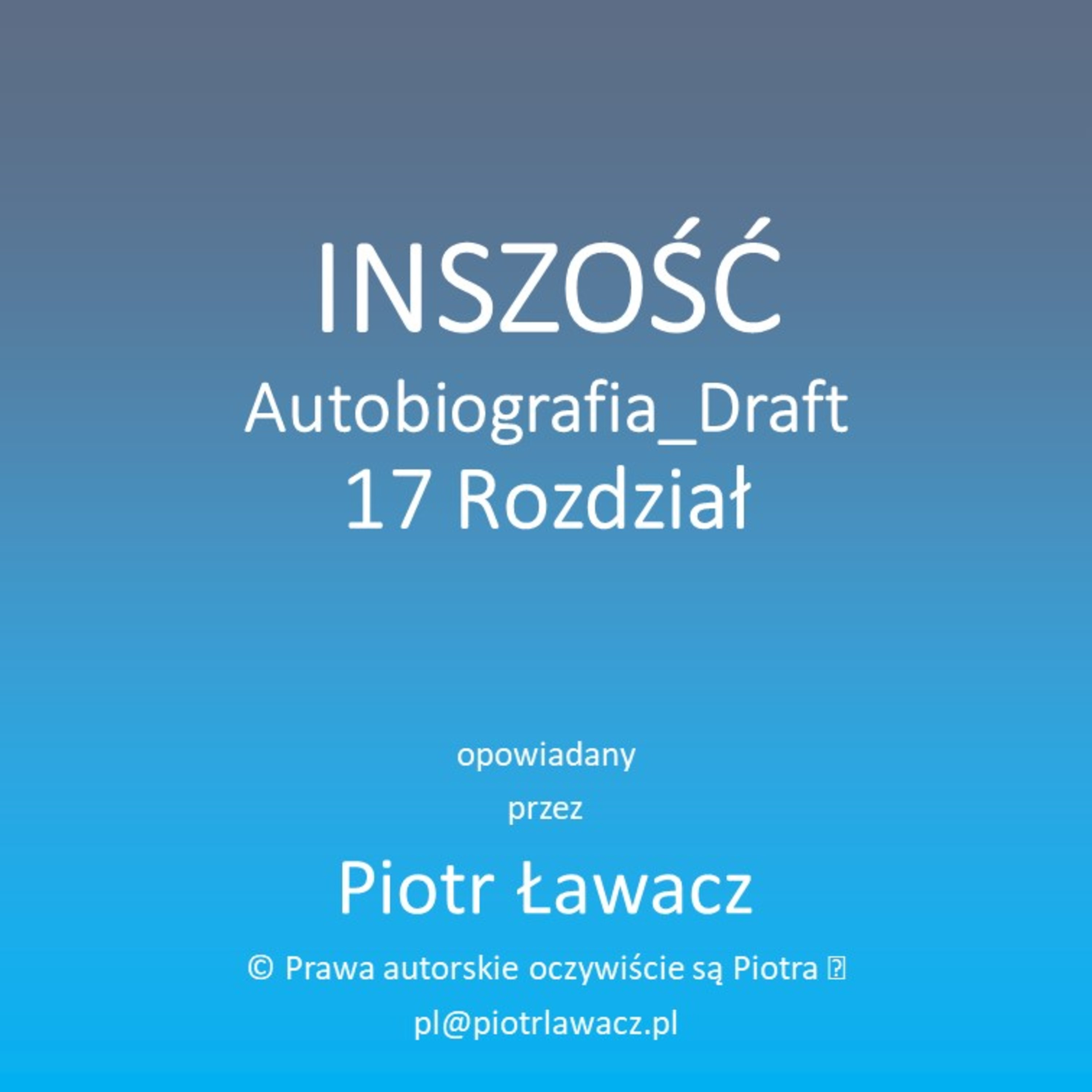 Inszość Autobiografia Draft
