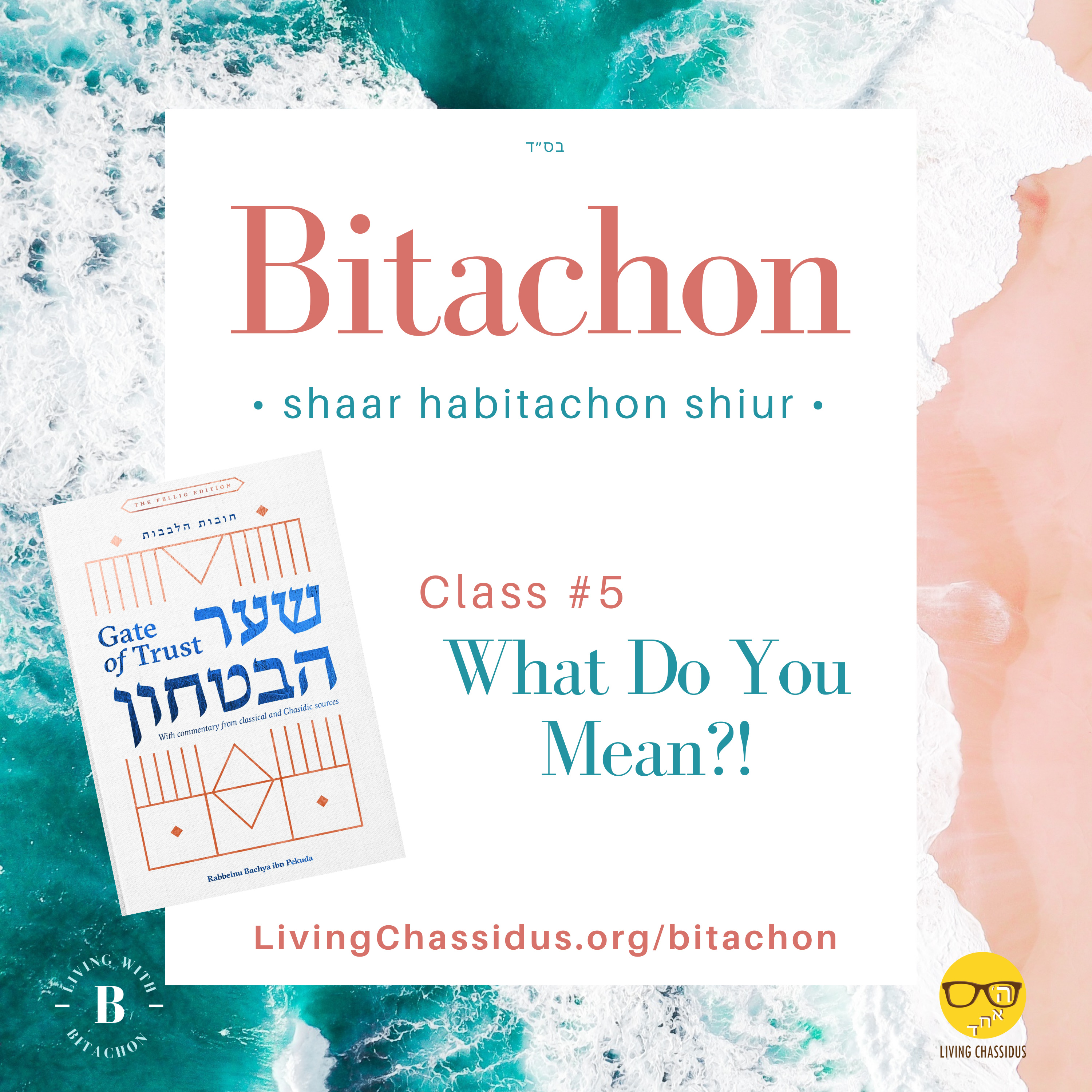 Shaar HaBitachon - The True Reward of Bitachon - Class 5 episode artwork