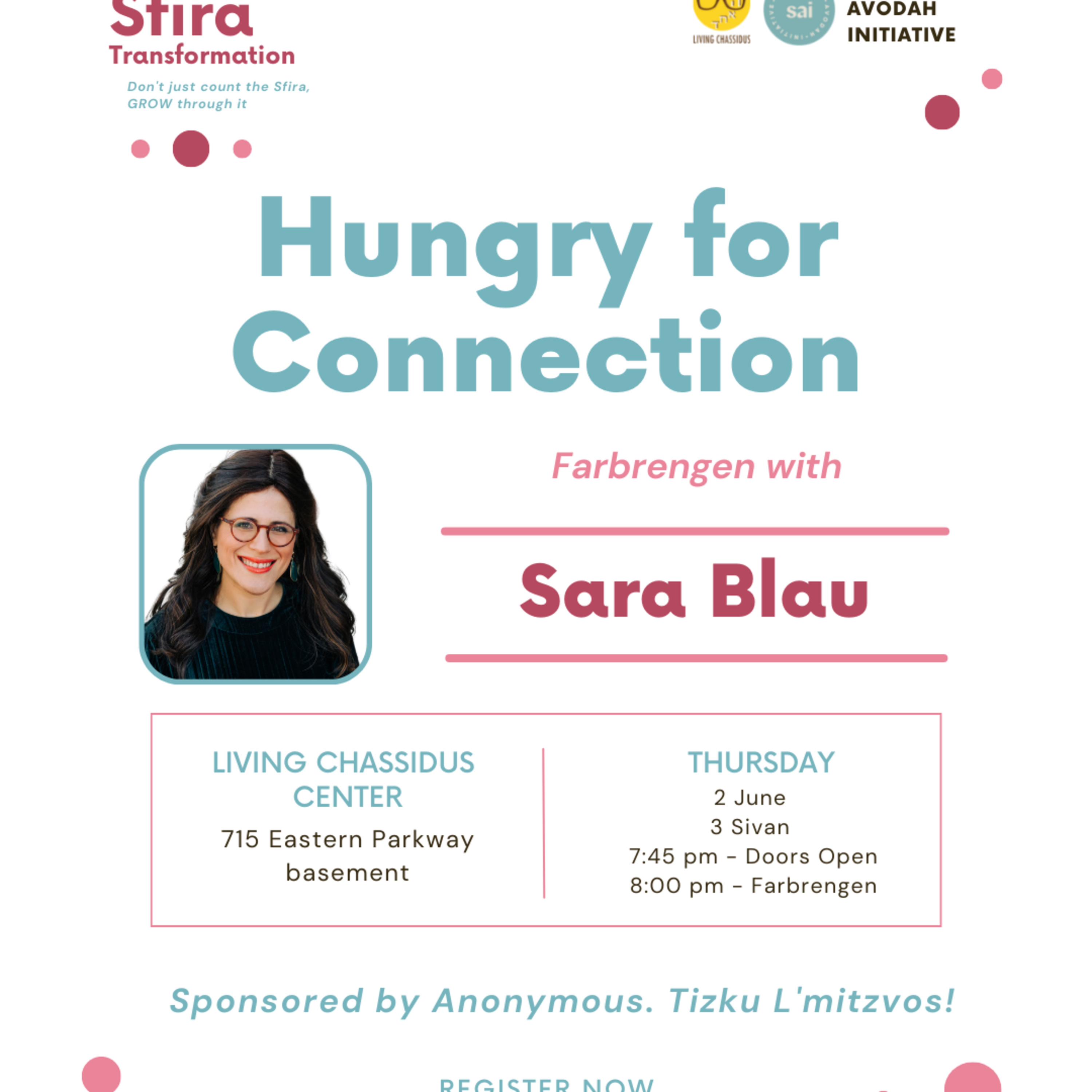 SAI Sfira 5782: Hungry for Connection with Sara Blau episode artwork