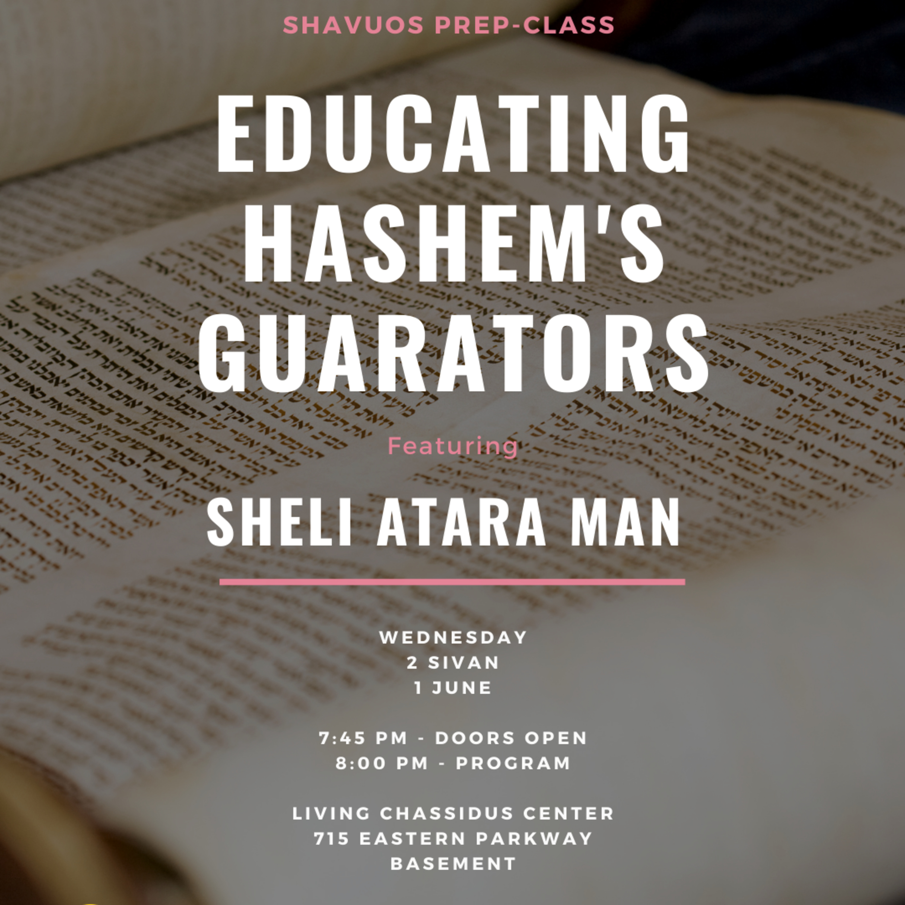 Educating Hashem's Guarantors with Sheli Atara Man episode artwork