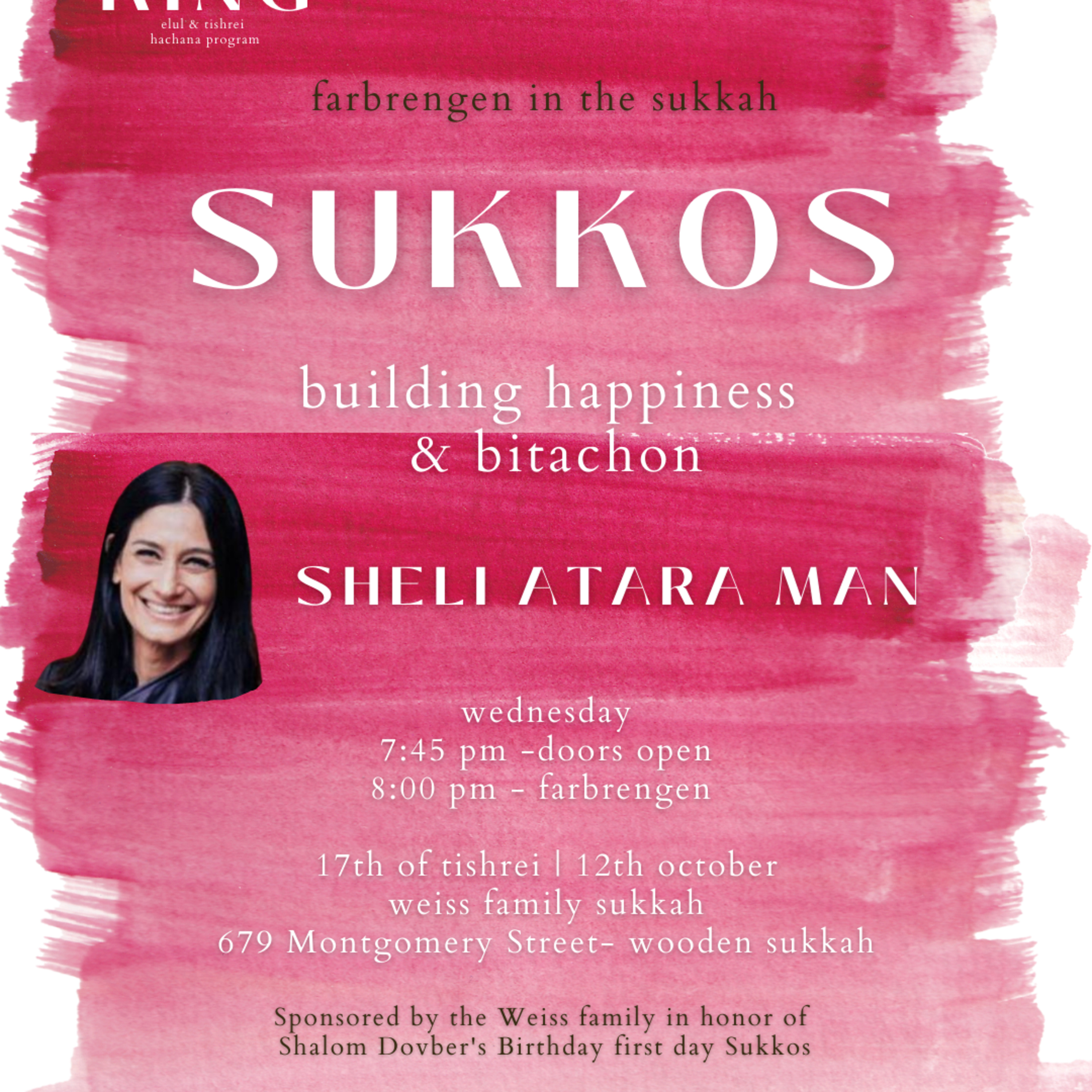 SAI Tishrei 5783: Farbrengen in the Sukkah/ Building Bitachon and Happiness with Sheli Atara Mann episode artwork