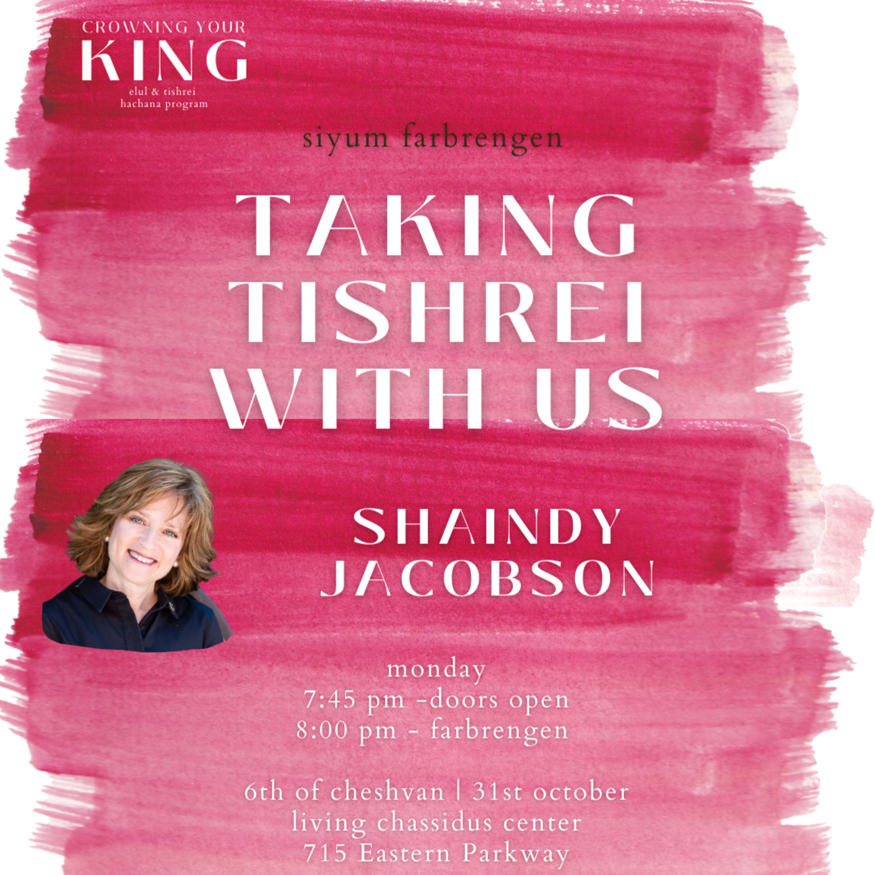 SAI Tishrei 5783: Taking Tishrei with Us - Shaindy Jacobson episode artwork