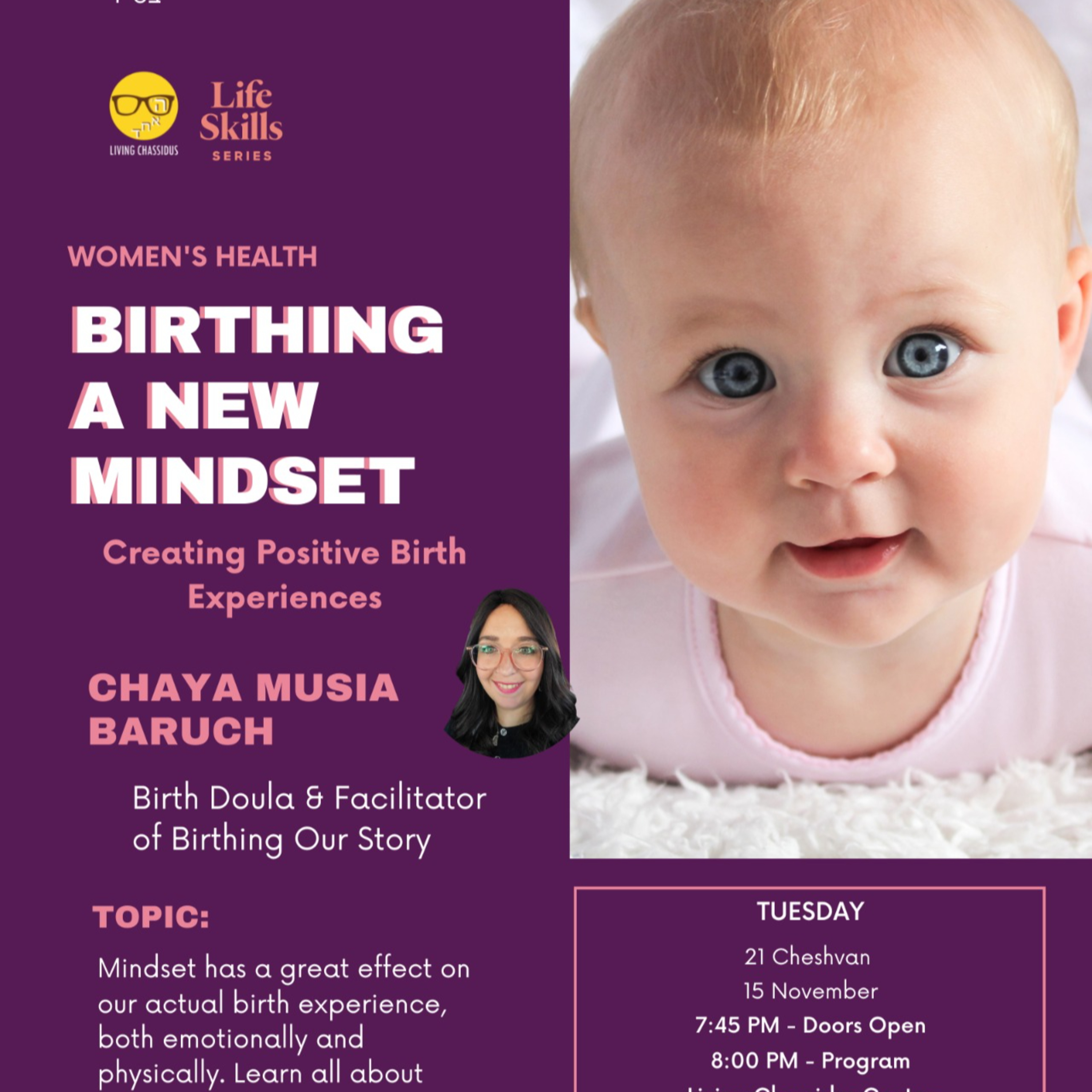 SAI Life Skills: Birthing a New Mindset with Chaya Musia Baruch episode artwork