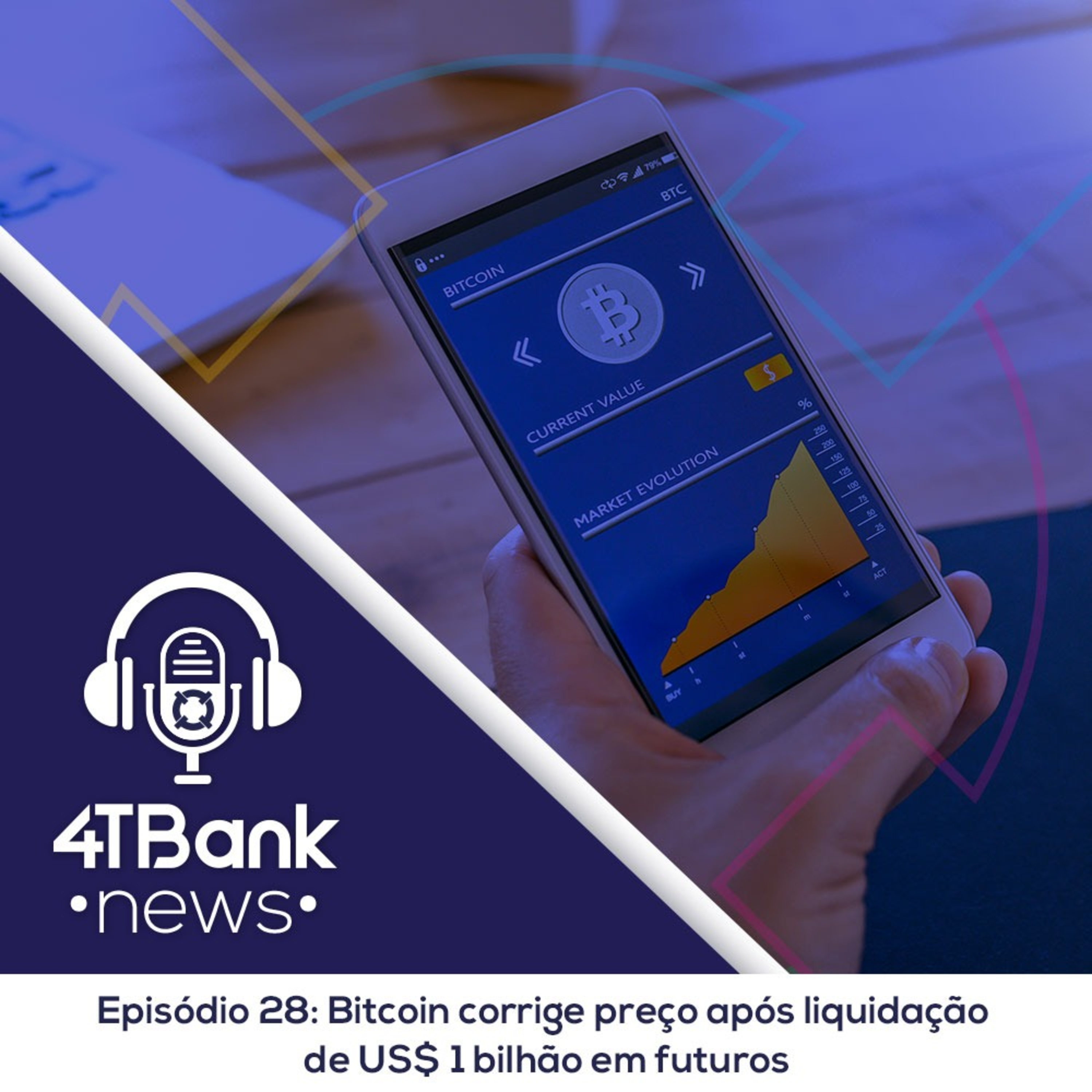 Bitcoin corrige preço após liquidação de US$ 1 bilhão em futuros episode artwork