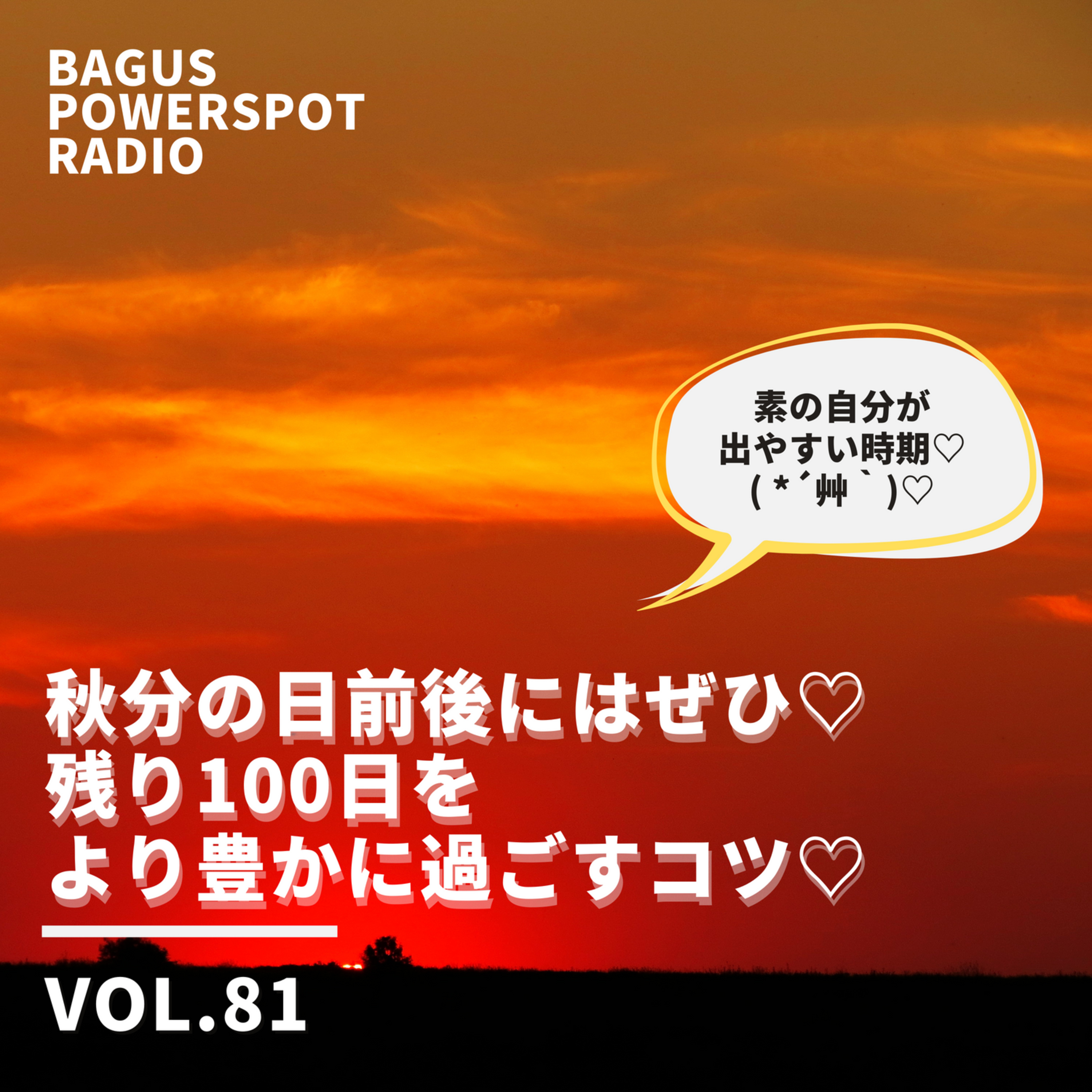 VOL.81　秋分の日前後にはぜひ♡残り100日をより豊かに過ごすコツ♡ episode artwork