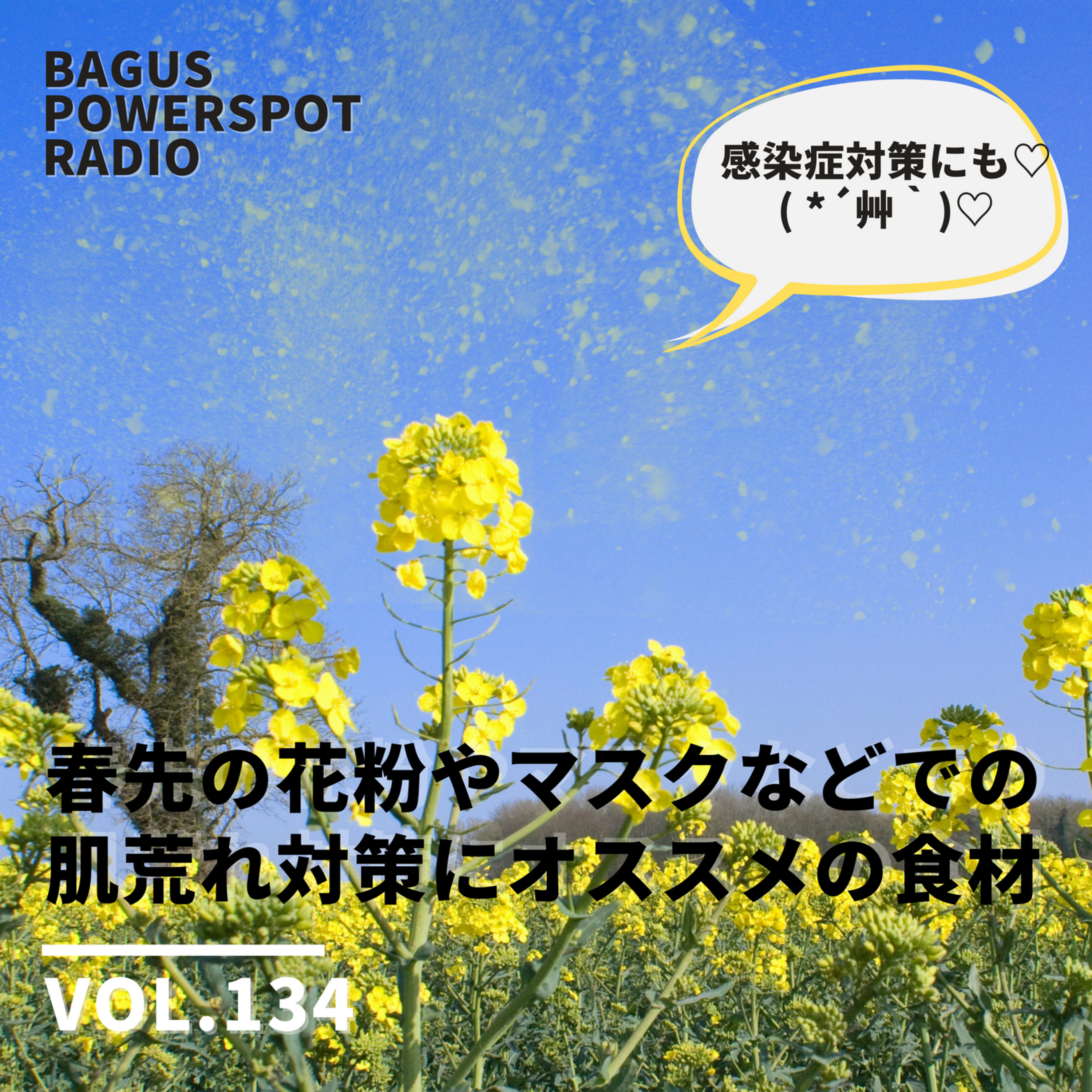 VOL.134 春先の花粉やマスクなどの肌荒れにオススメの食材 episode artwork