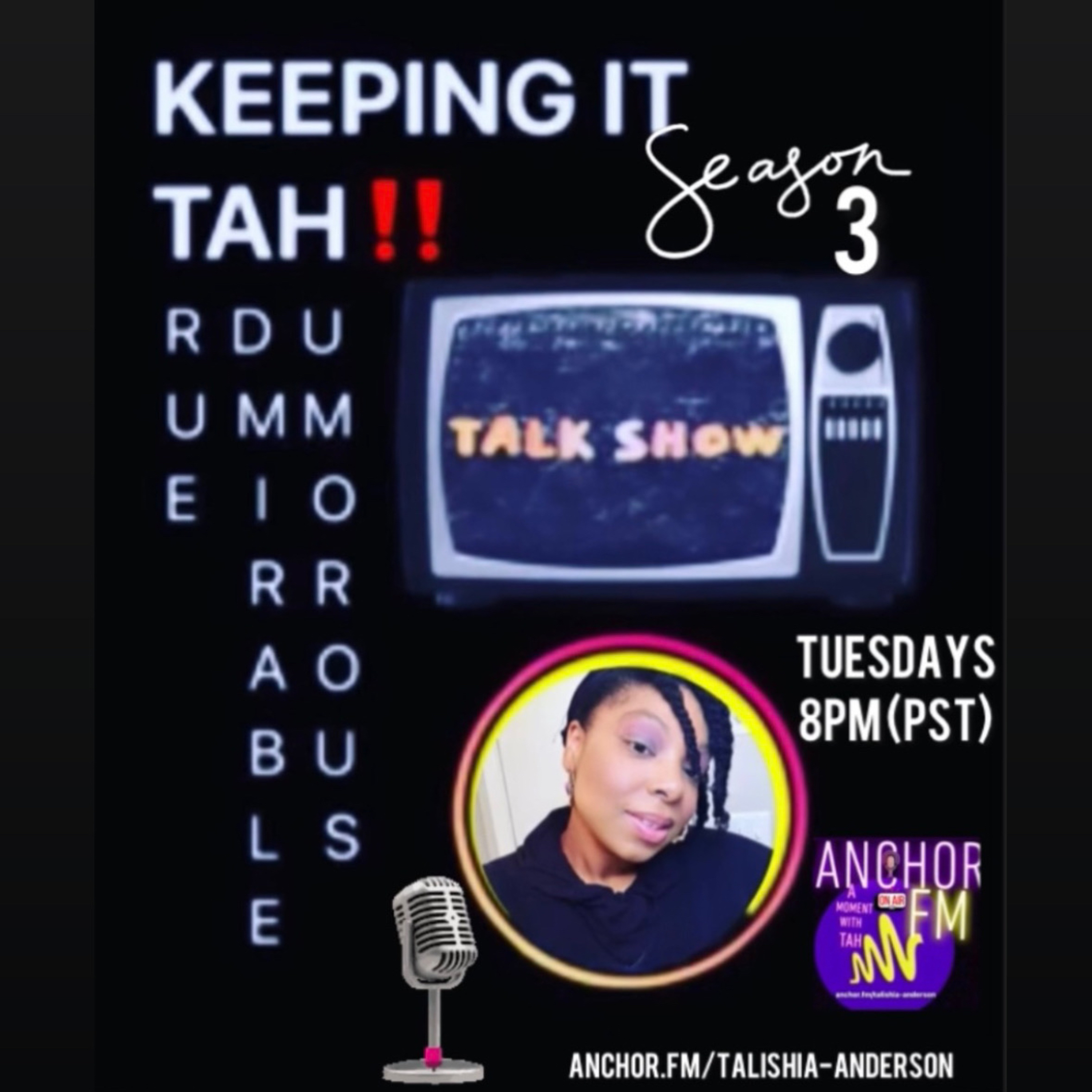 “KEEPING IT TAH” TALK SHOW episode artwork